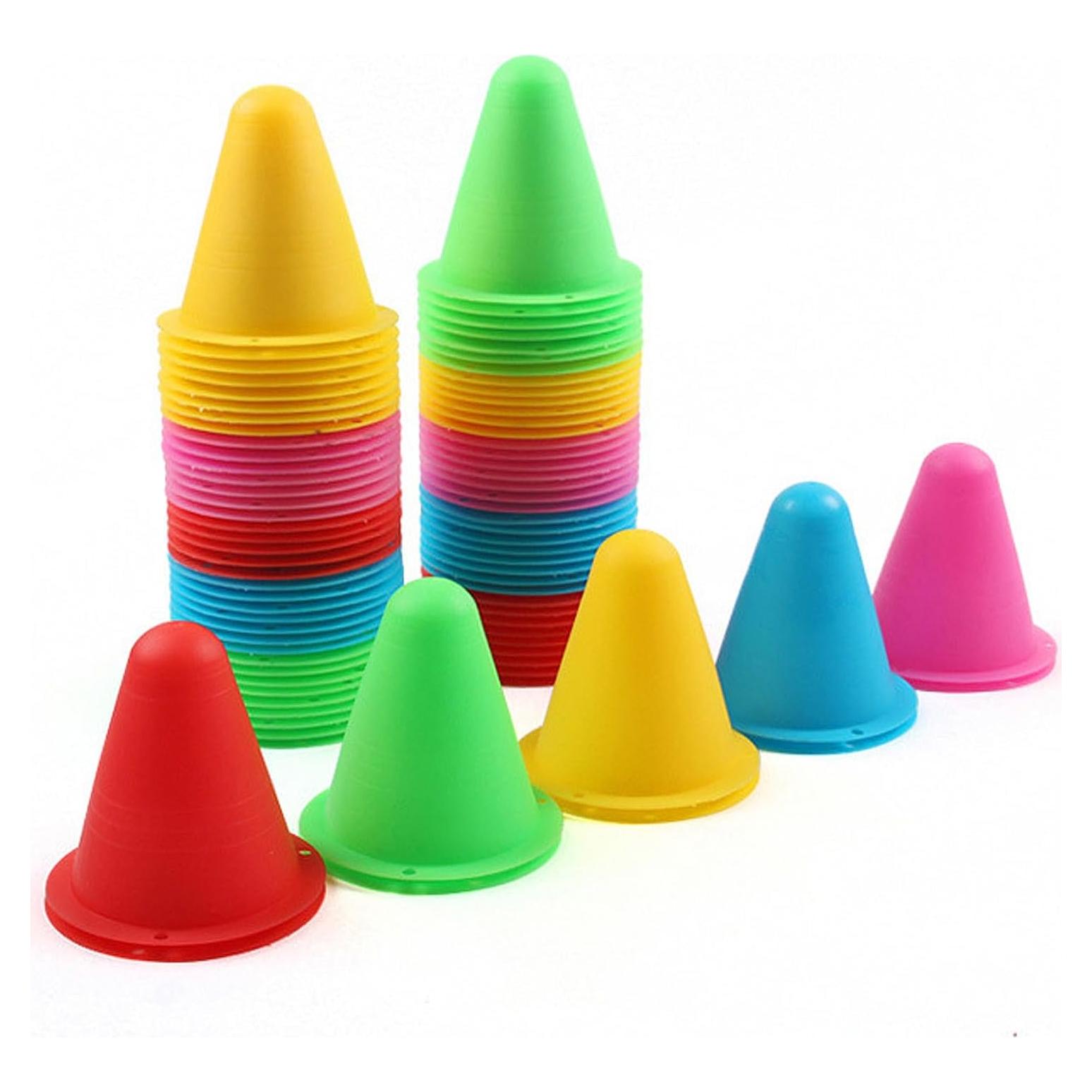 Conjunto de 30 Conos Deportivos Huntoshon - 8 cm, 6 Colores