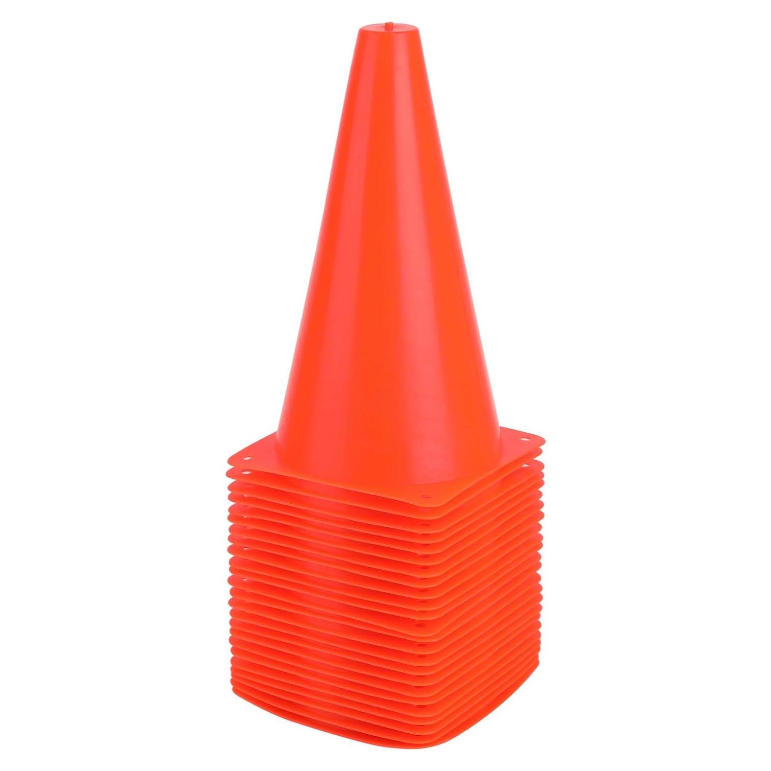 Conos de Tráfico Fragraim 9" Naranja - Juego de 24 para Entrenamiento