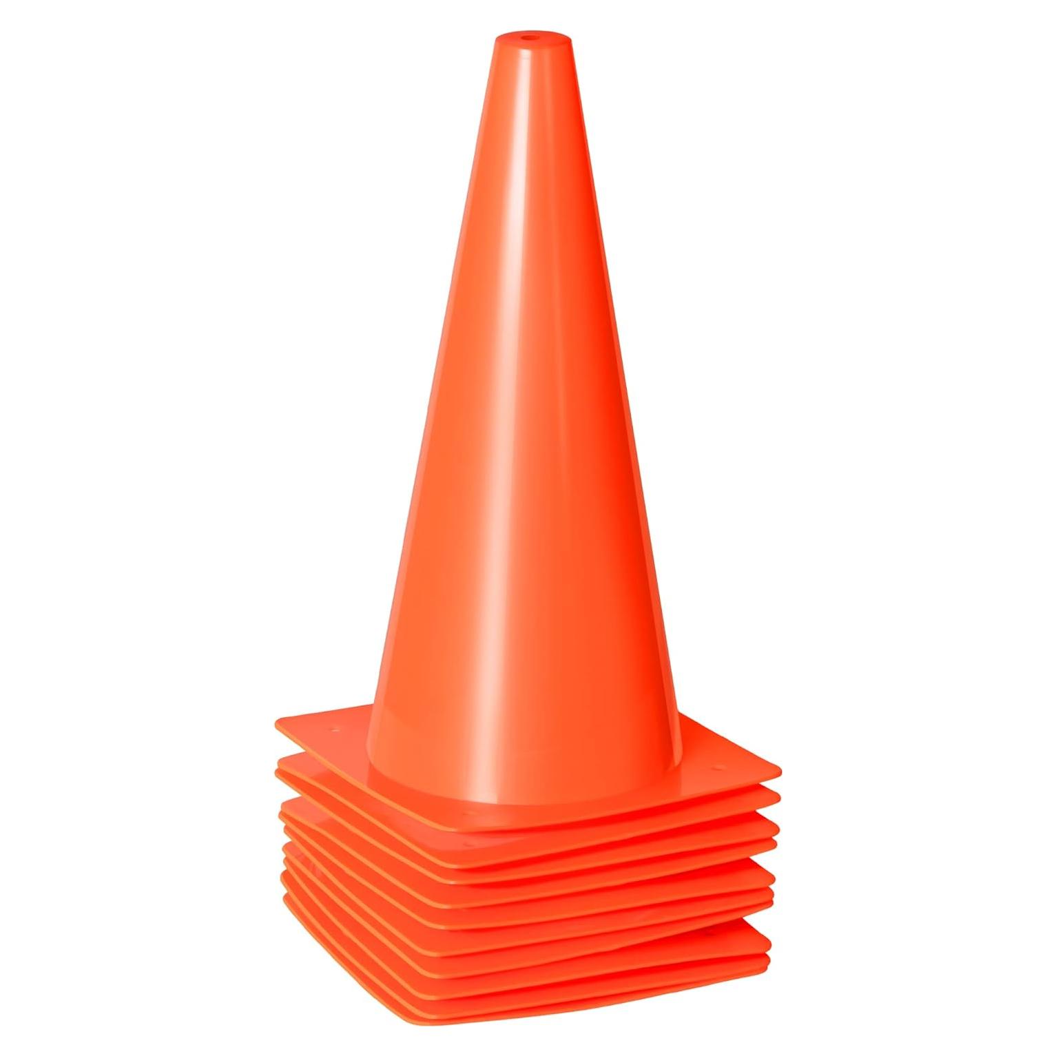 Conos de Entrenamiento Deportivo Alyoen 30 cm Naranjas - Paquete de 10