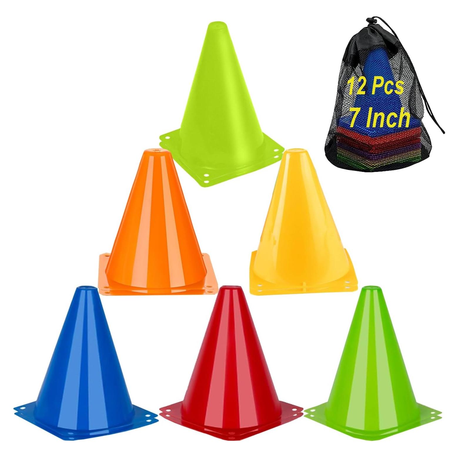 Conos de Entrenamiento de Agilidad AphroLin - 12 Piezas 17.78 cm