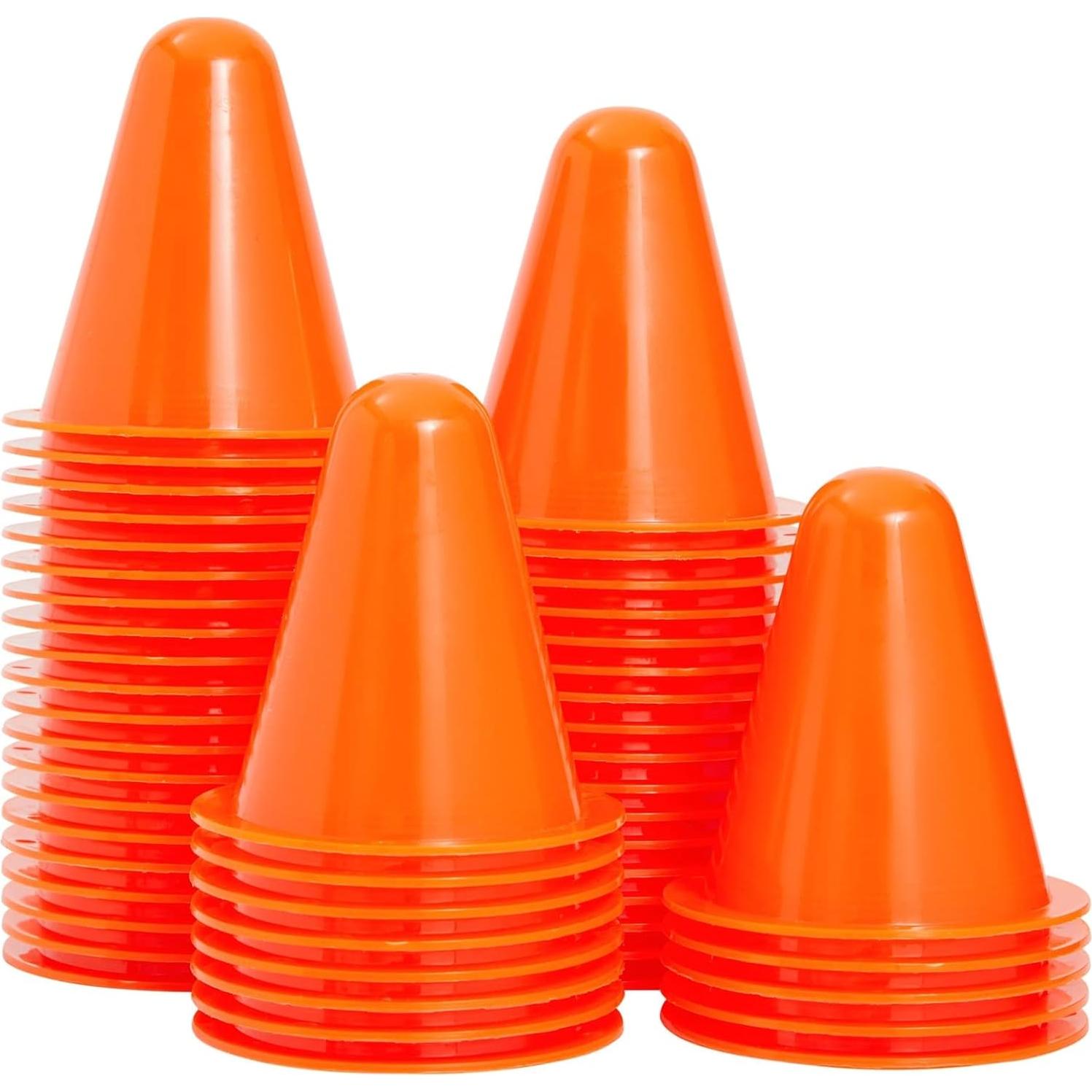 Conos de Seguridad Mini Maplefield - 7.87 cm Naranja, Paquete 50