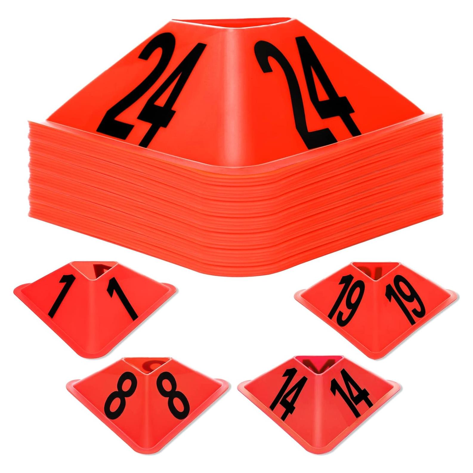 Conos de Entrenamiento Cindeer 24 Piezas Naranja 17.78cm