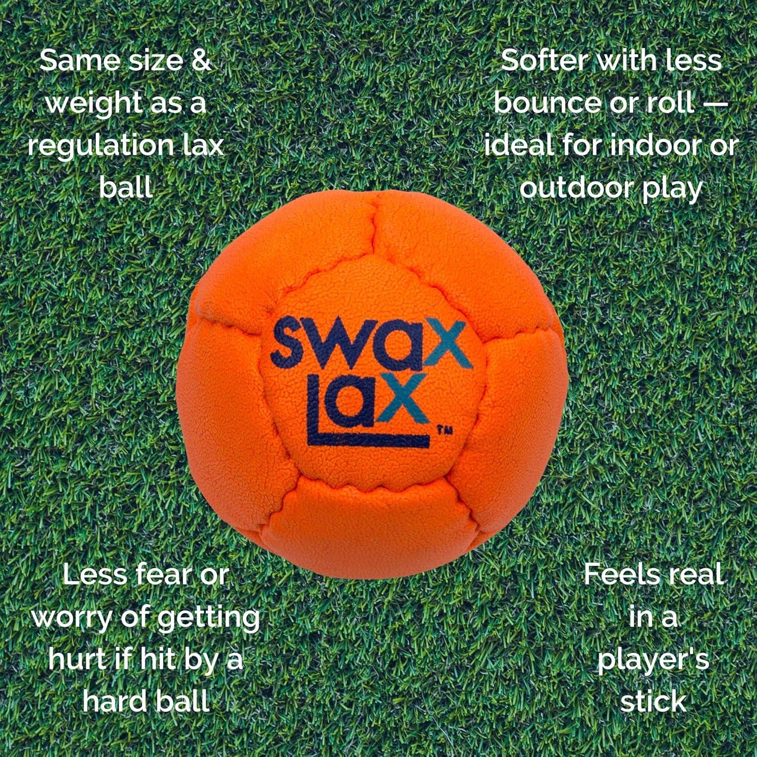 Bola de Entrenamiento SWAX LAX Lacrosse Naranja 6.35 cm