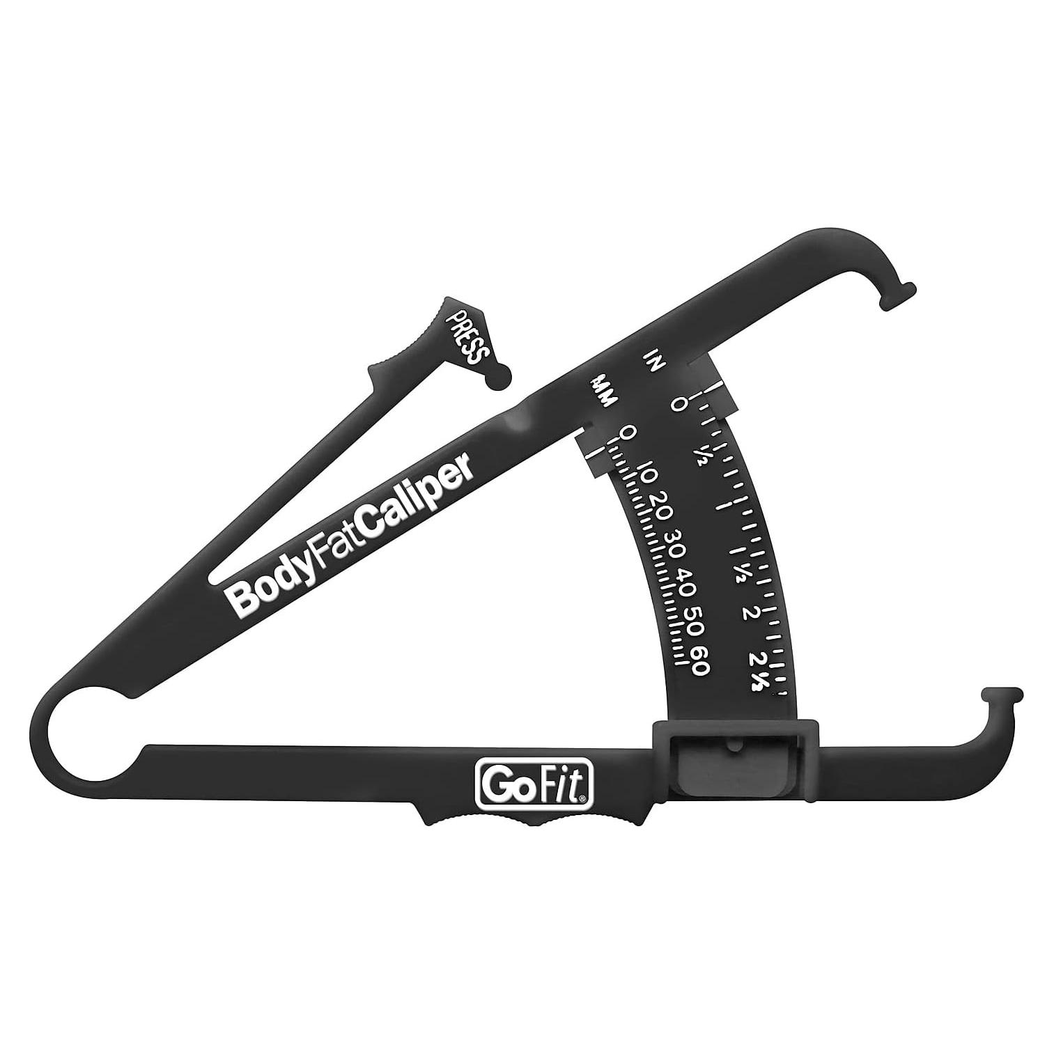 Calibrador de Grasa Corporal GoFit GF-CAL - Negro, Instrucciones Incluidas