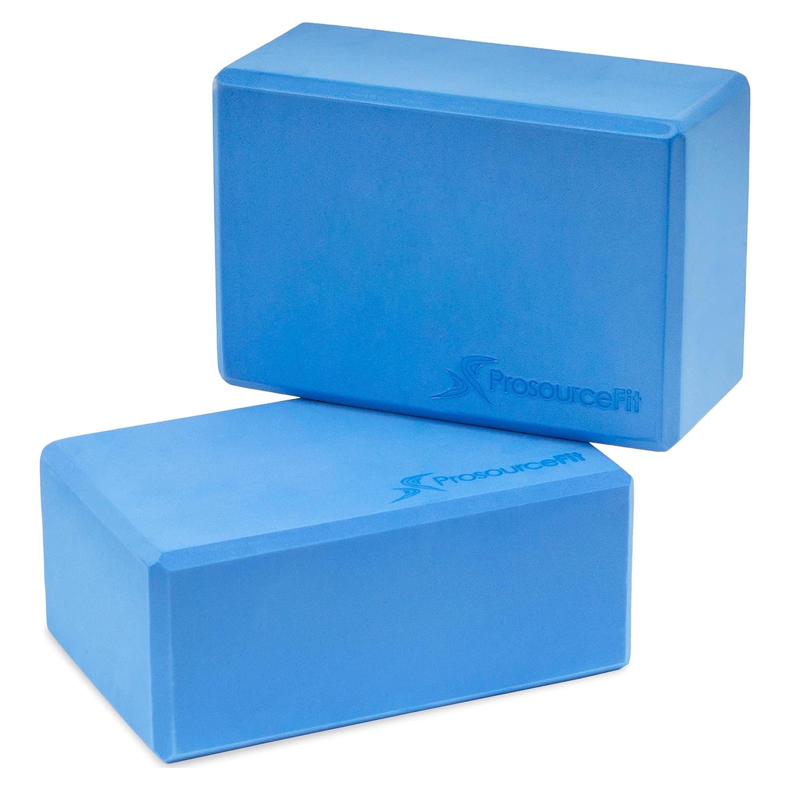 Bloques de Yoga de Espuma ProsourceFit - Juego de 2 Azul