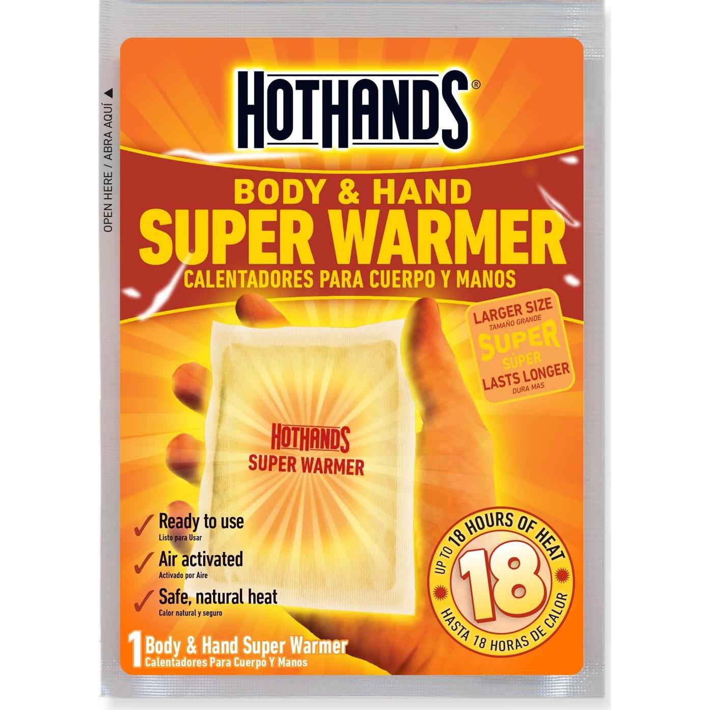 Calentadores de Cuerpo y Manos HotHands - 40 Unidades de 18 Horas