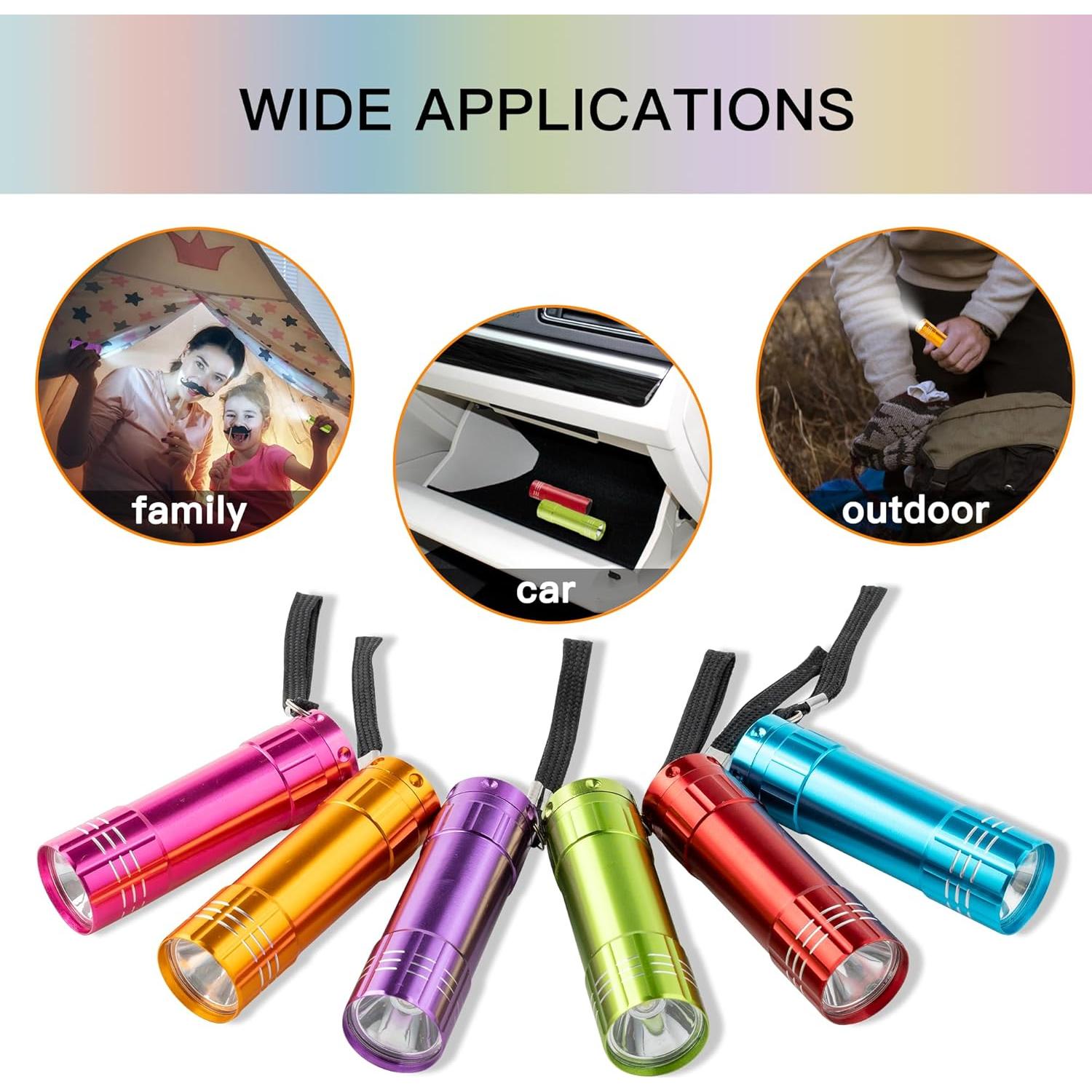 Linternas Mini LED KunHe - Paquete de 60 Unidades con Baterías