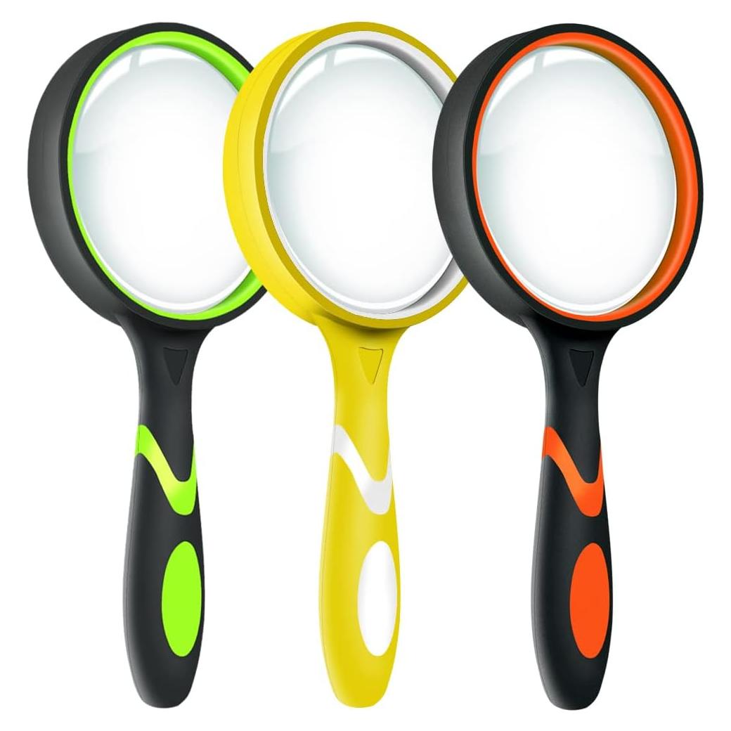 Lupa de Mano Leffis 10X 3 Pack para Niños y Ancianos