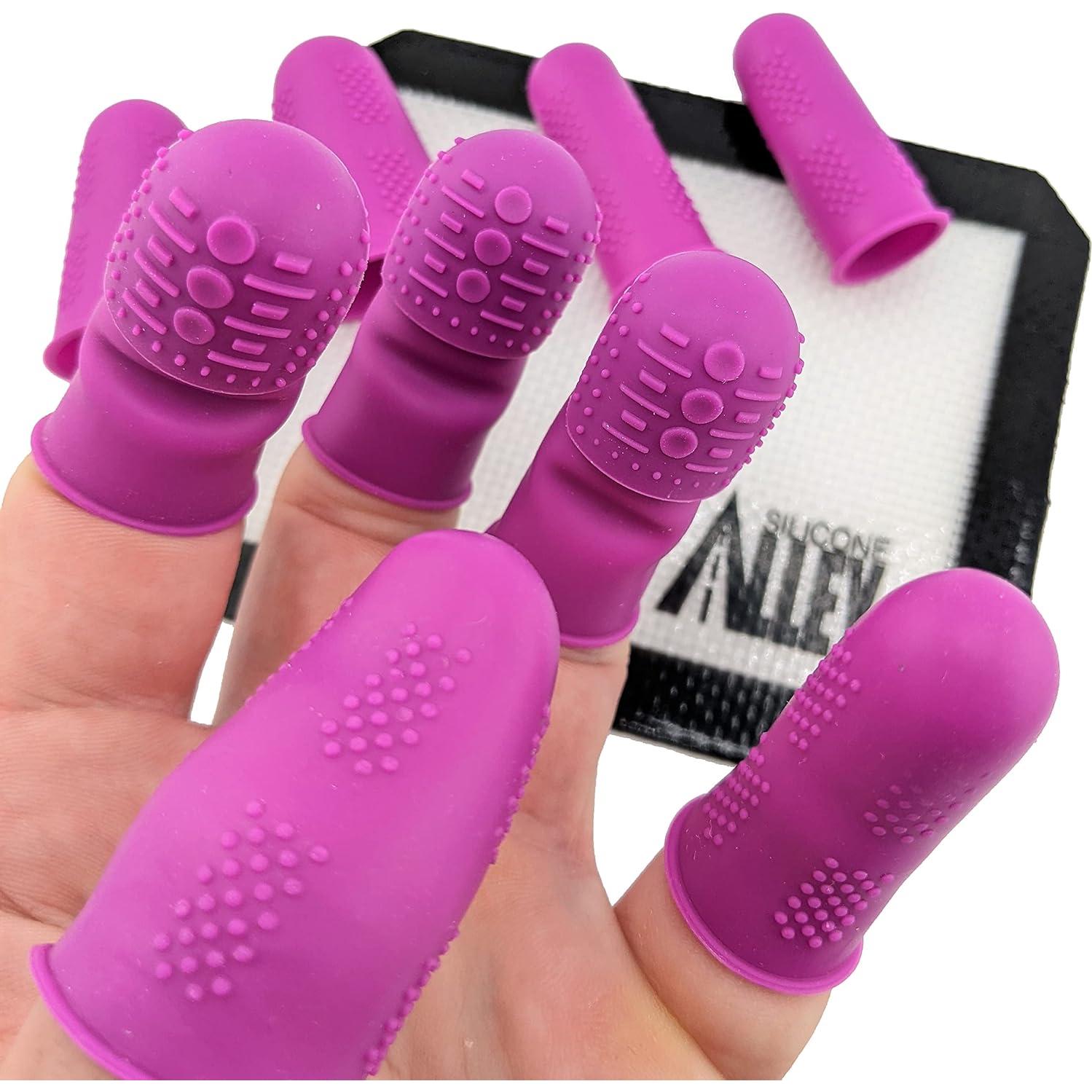 Kit de Dedales y Protectores de Dedos Silicone Alley - 9 Piezas