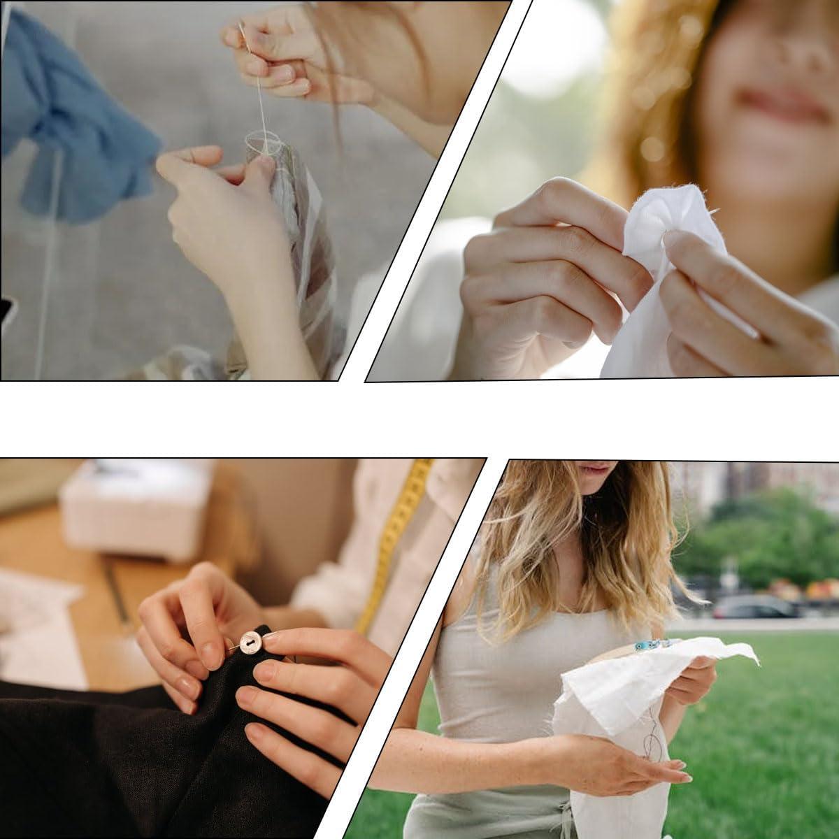 Kit de Costura Rápido ZTEOFO - 10 Cajas con Agujas y Hilos