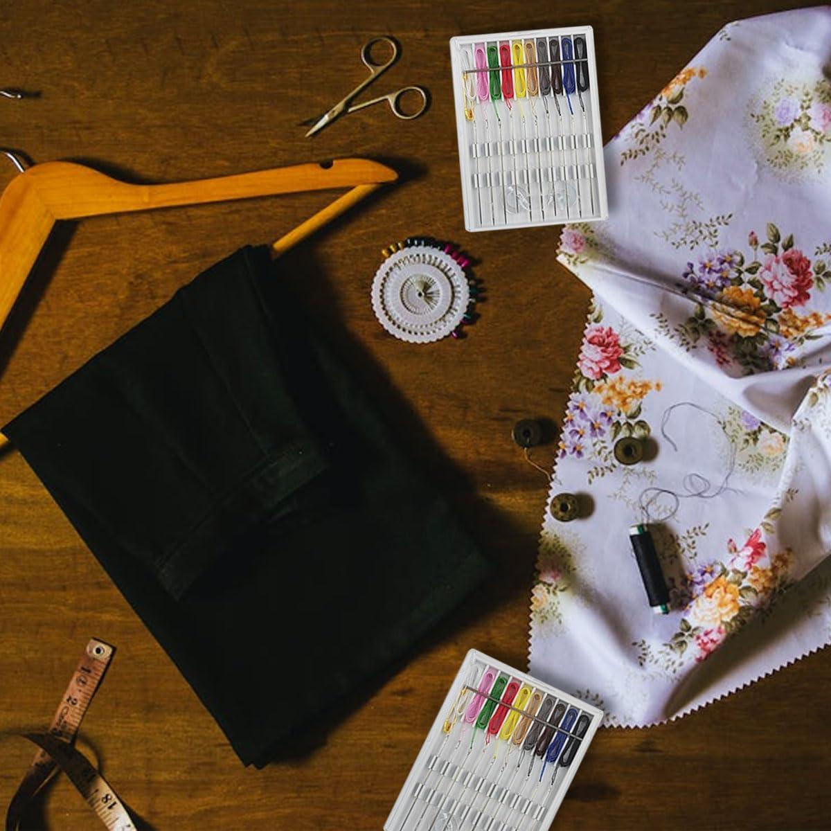 Kit de Costura Rápido ZTEOFO - 10 Cajas con Agujas y Hilos