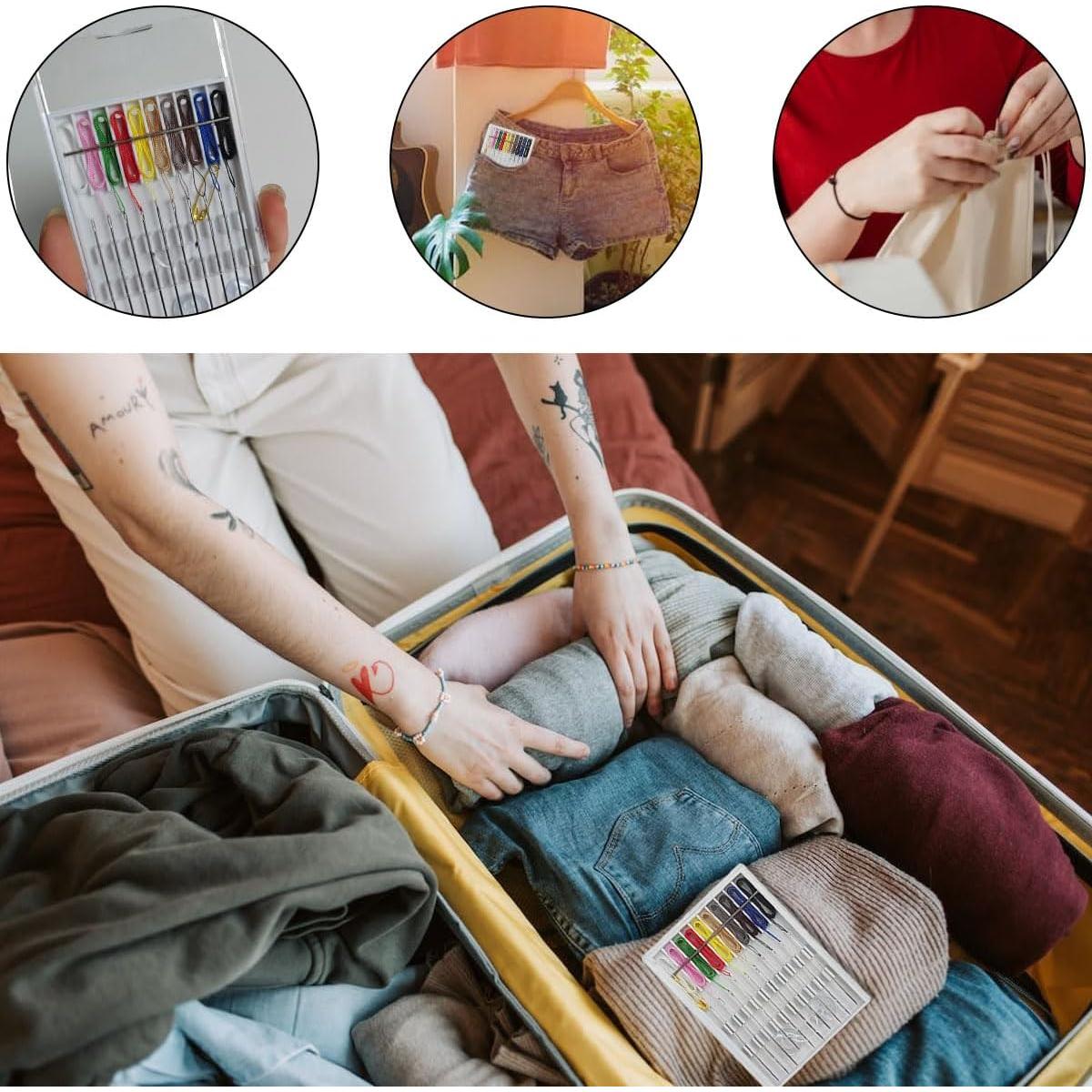 Kit de Costura Rápido ZTEOFO - 10 Cajas con Agujas y Hilos