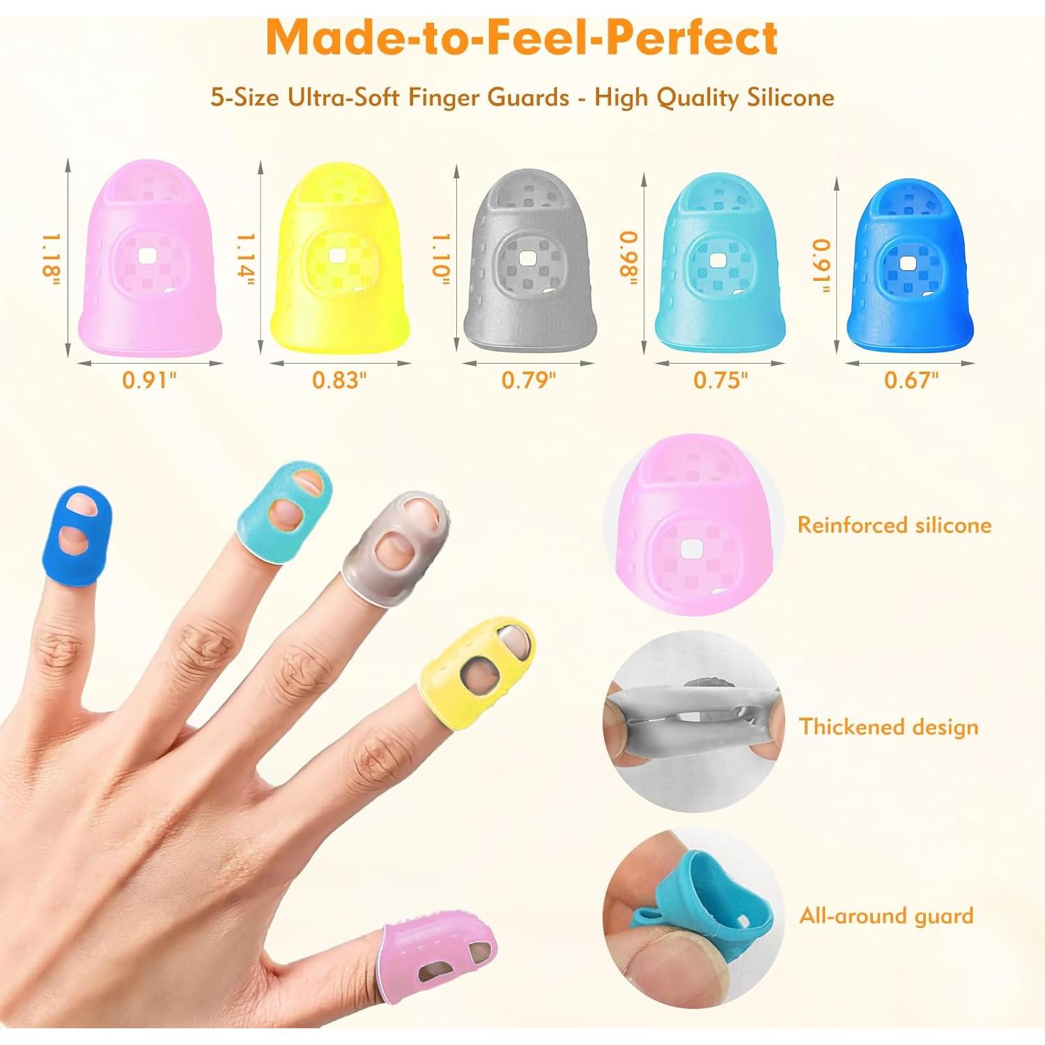 20 Dedales de Goma CNCBO - Protectores de Dedo para Coser