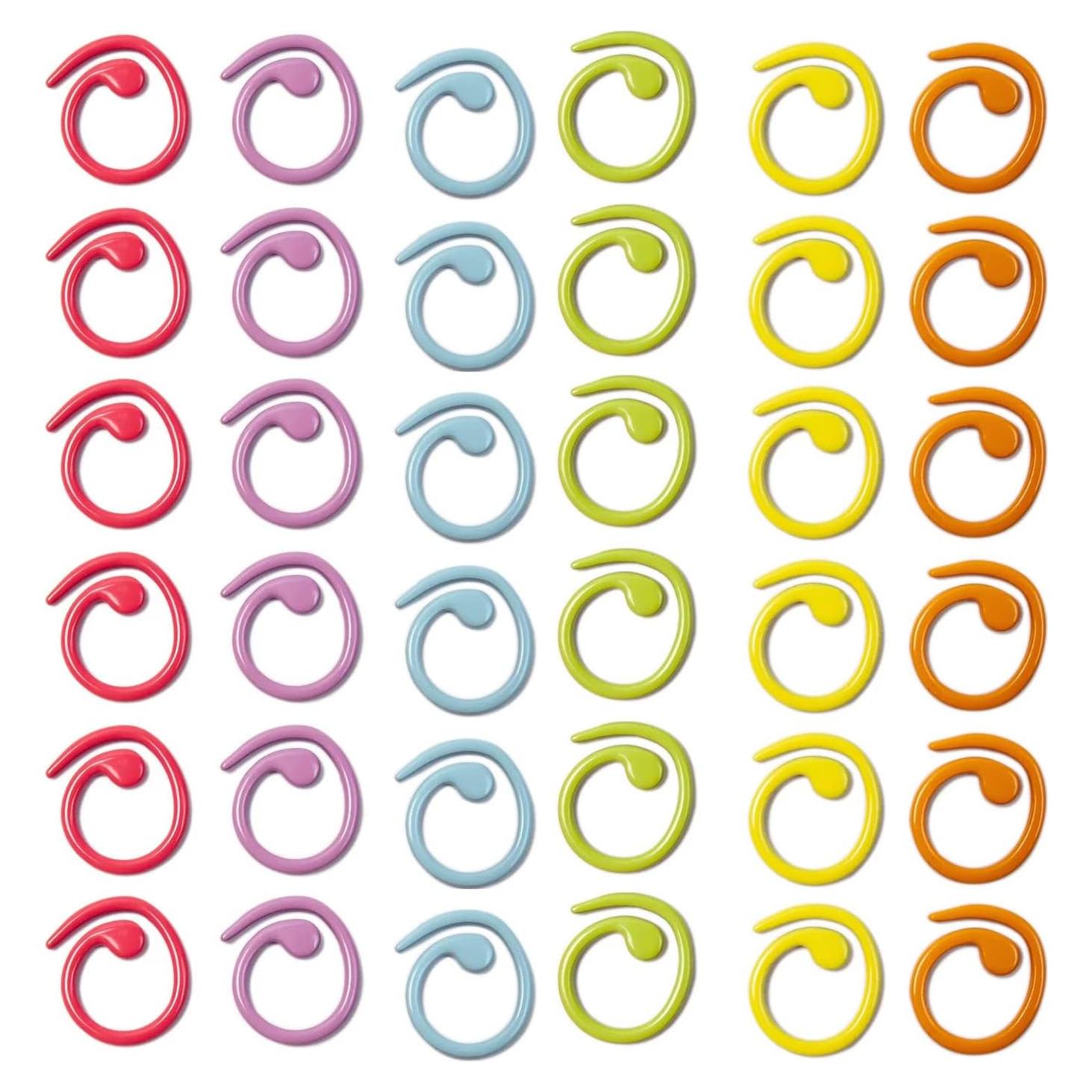 Marcadores de Puntos de Tejer Hilsayum - 30 Piezas Metal Multicolor