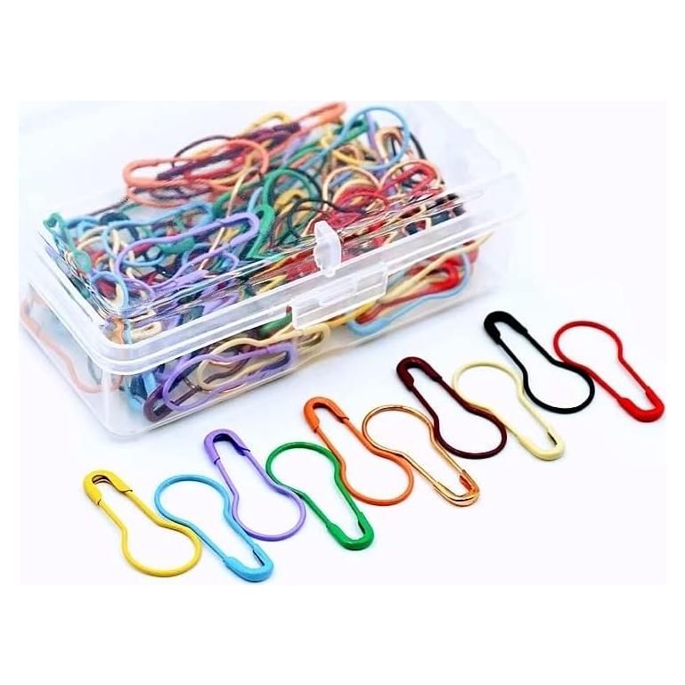 100 Alfileres de Seguridad de Metal Zo.Yehaa en 10 Colores