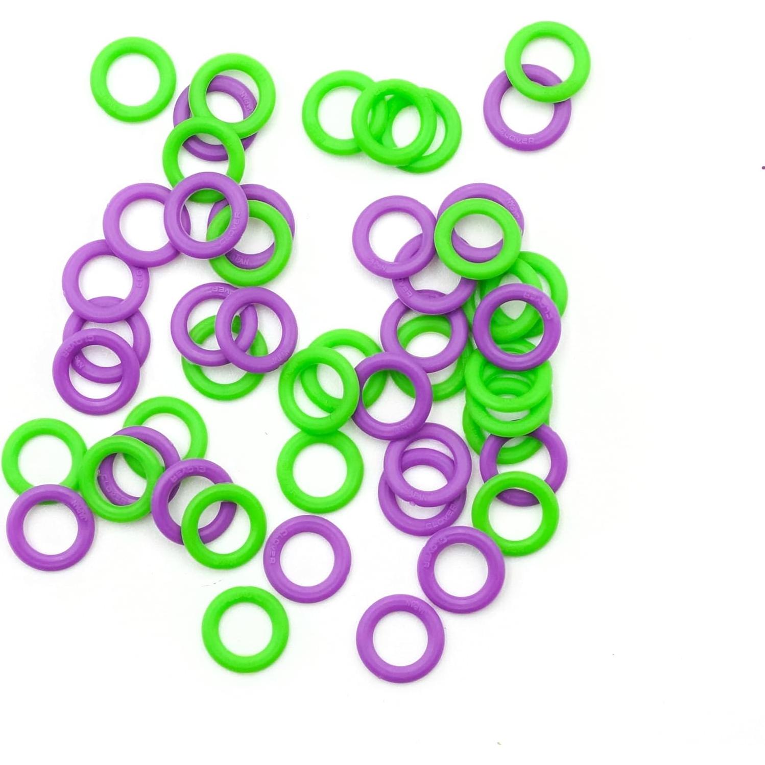 Marcadores de Anillo Suave Clover Multicolor 10 Pequeños 20 Grandes