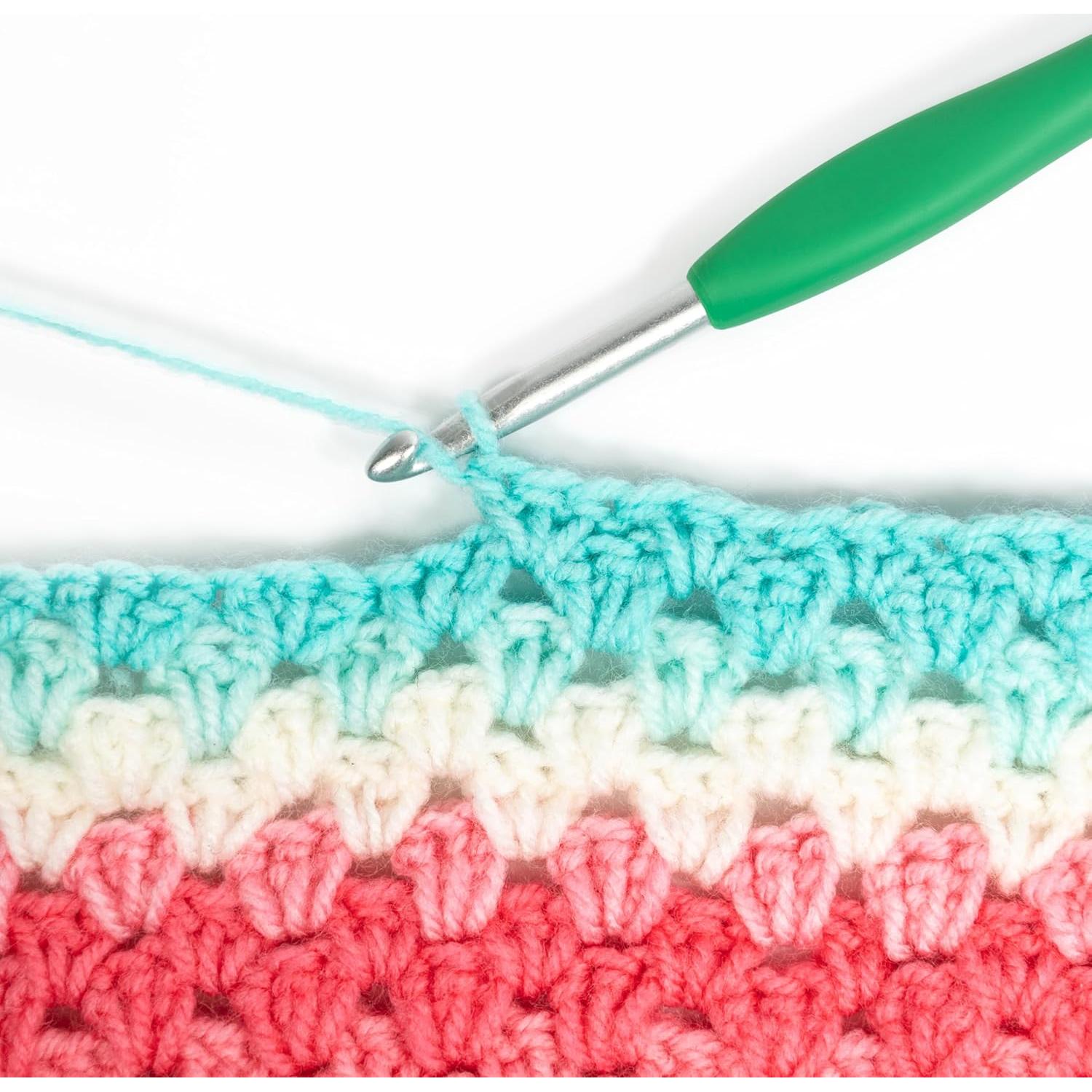 Juego de Ganchillos Amour Clover, 10 Tamaños de Aluminio