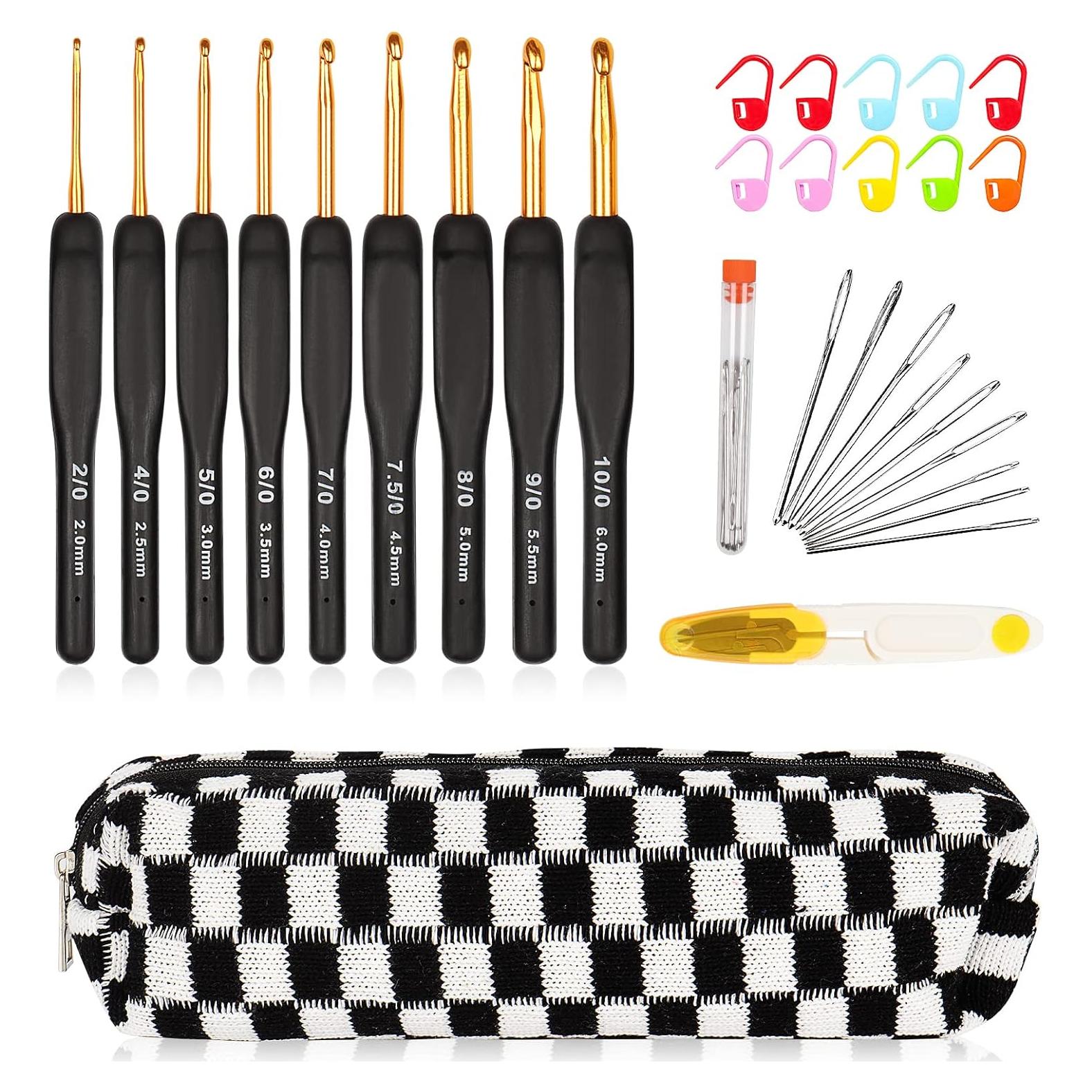Set de Ganchillos Aeelike 31pcs Ergonomicos para Crochet