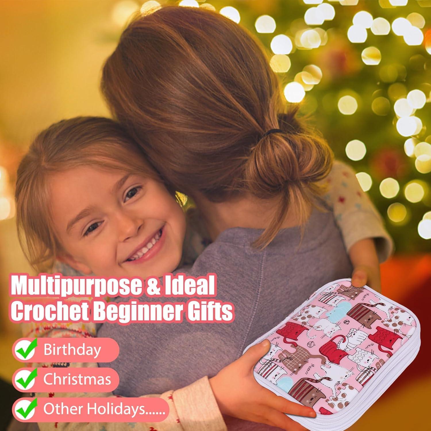 Kit de Ganchillos Katech 85 Piezas Ergonómico con Estuche