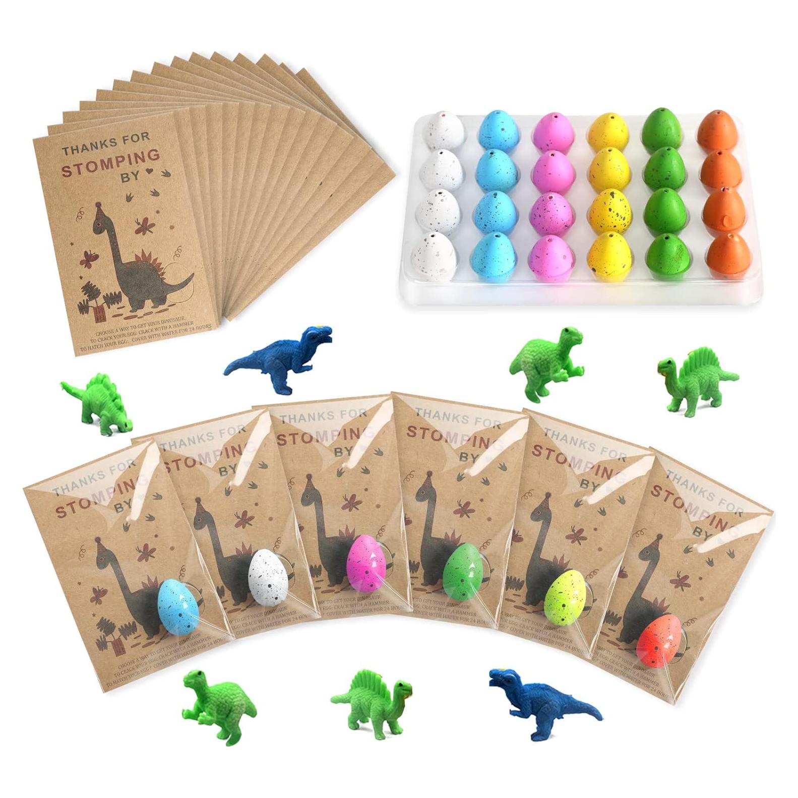 Suministros Fiesta Dinosaurios FASBET 24 Huevos y Tarjetas