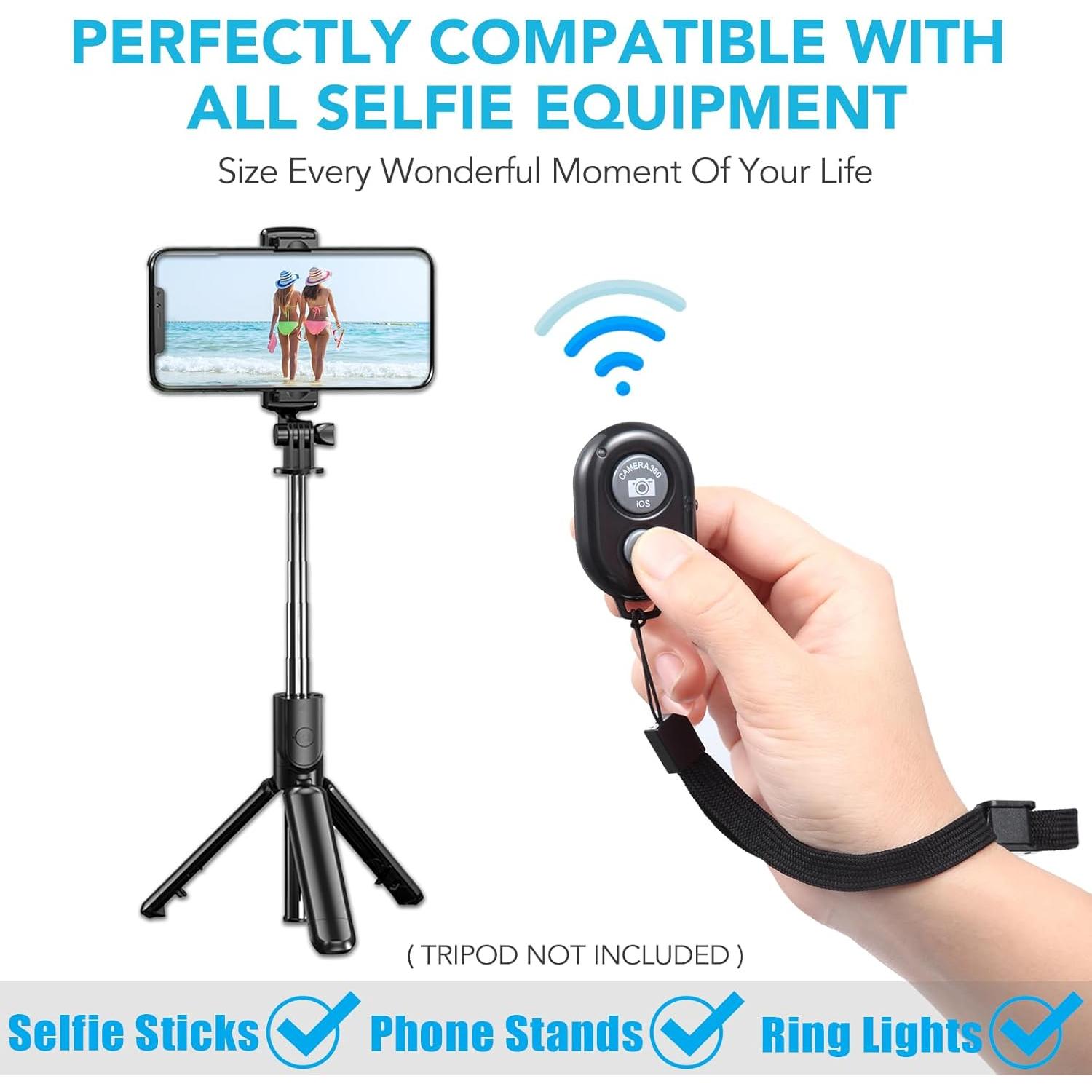 Control Remoto Inalámbrico Skoutag P1 para Cámara - 2 Unidades