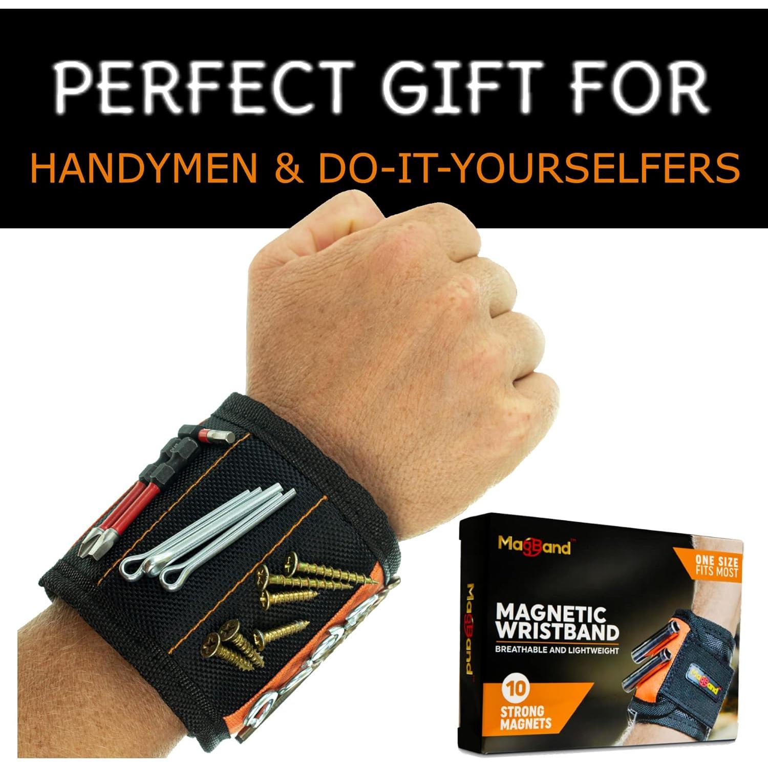 Pulsera Magnética MagBand para Tornillos y Clavos - 10 Imanes
