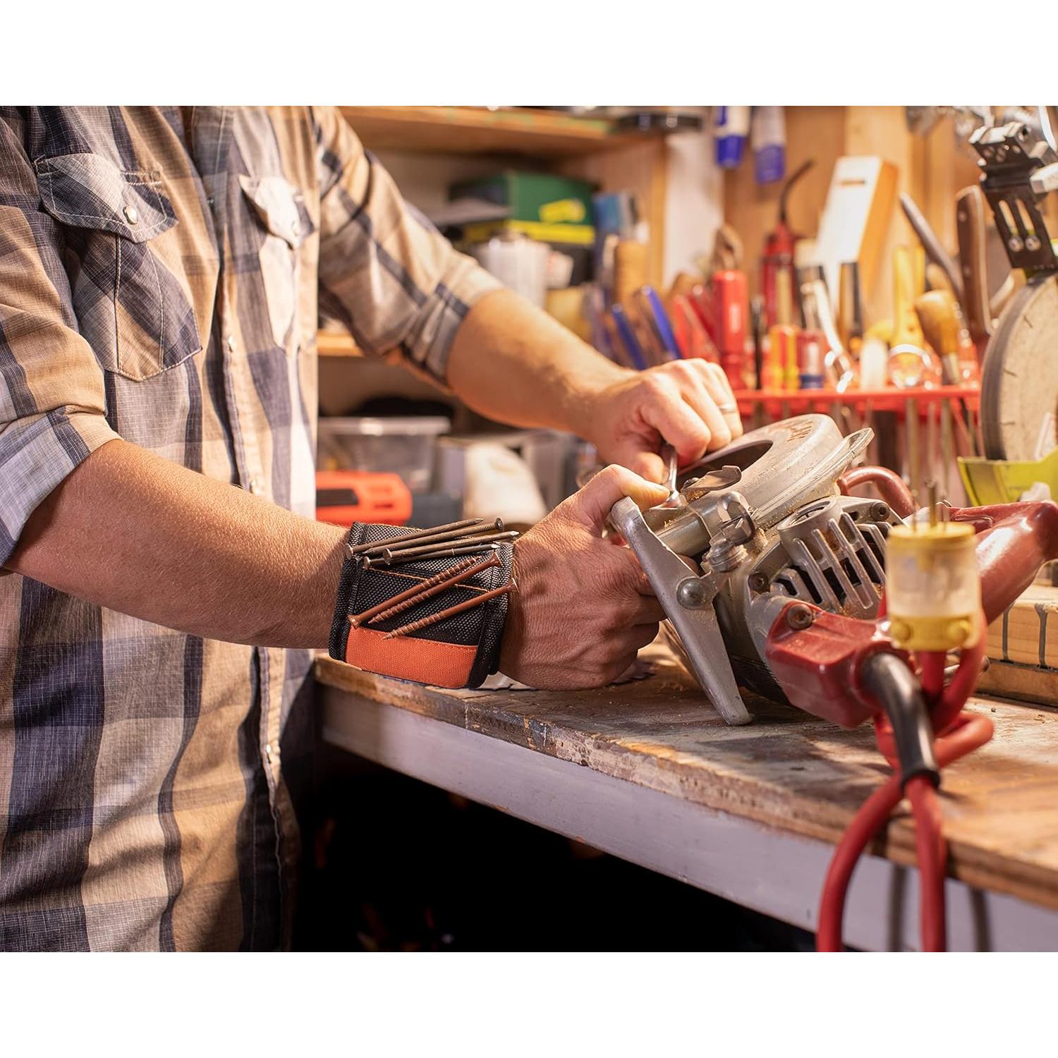 Pulsera Magnética MagBand para Tornillos y Clavos - 10 Imanes