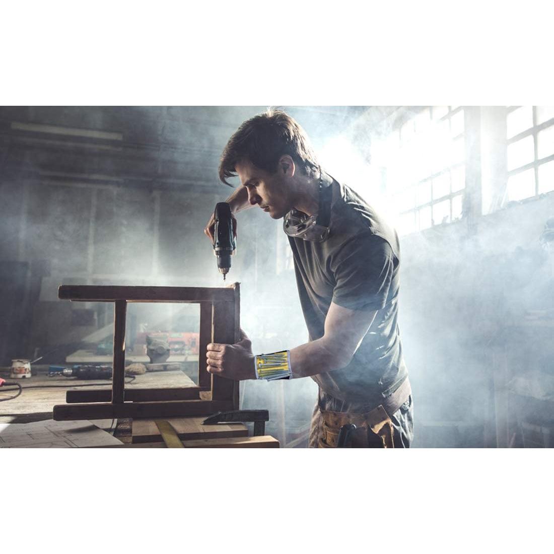 Pulsera Magnética Magnelex Amarilla - 9 Imánes, 28.4 cm