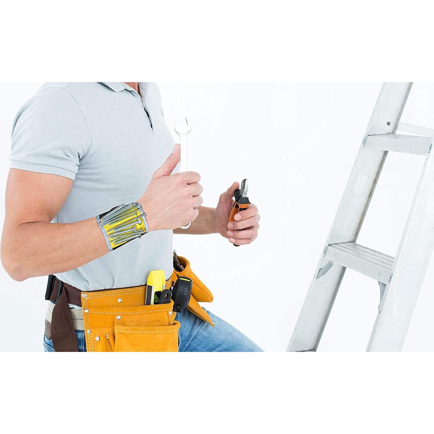 Pulsera Magnética Magnelex Amarilla - 9 Imánes, 28.4 cm