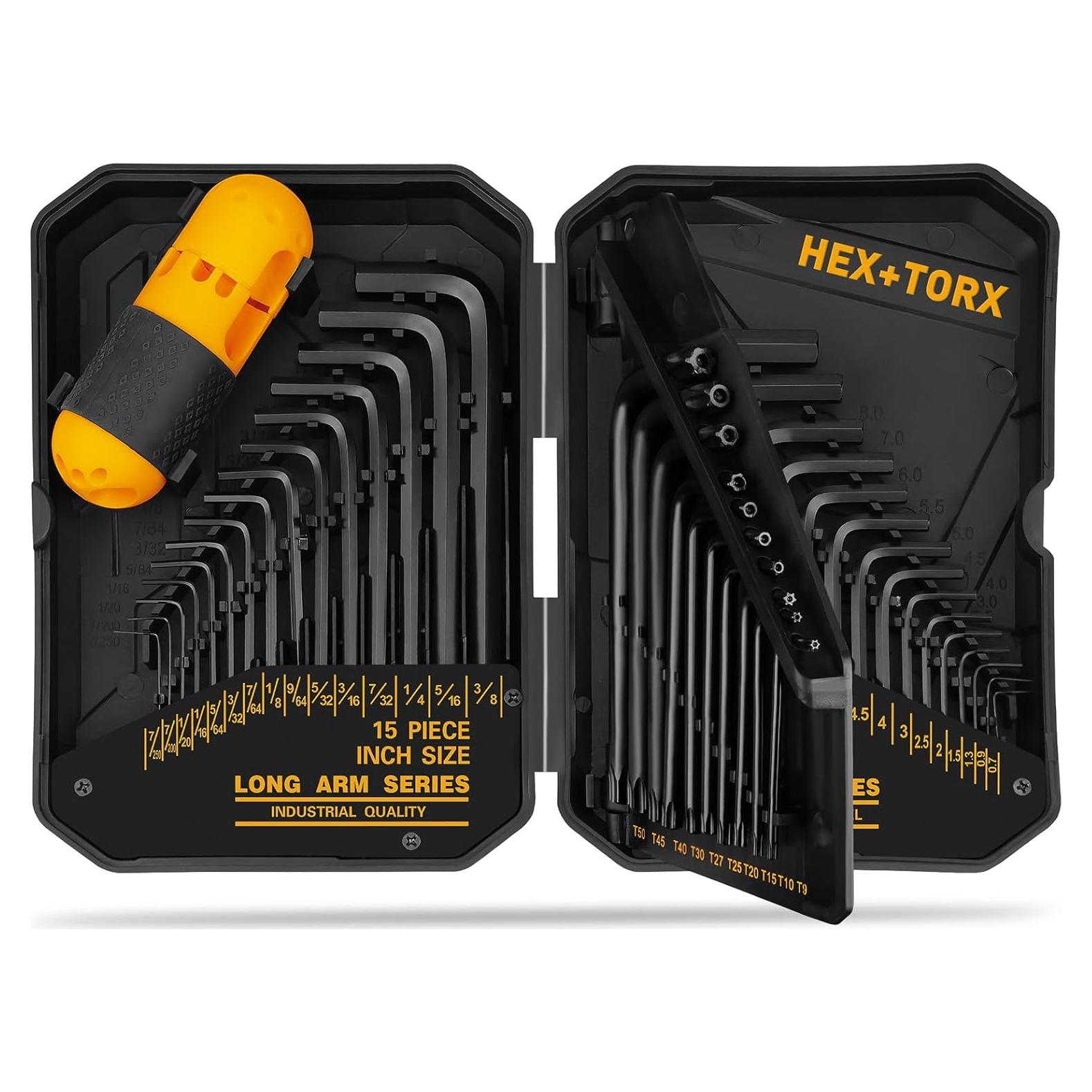 Juego de Llaves Allen y Torx ELEAD 41 Piezas Acero Vanadio