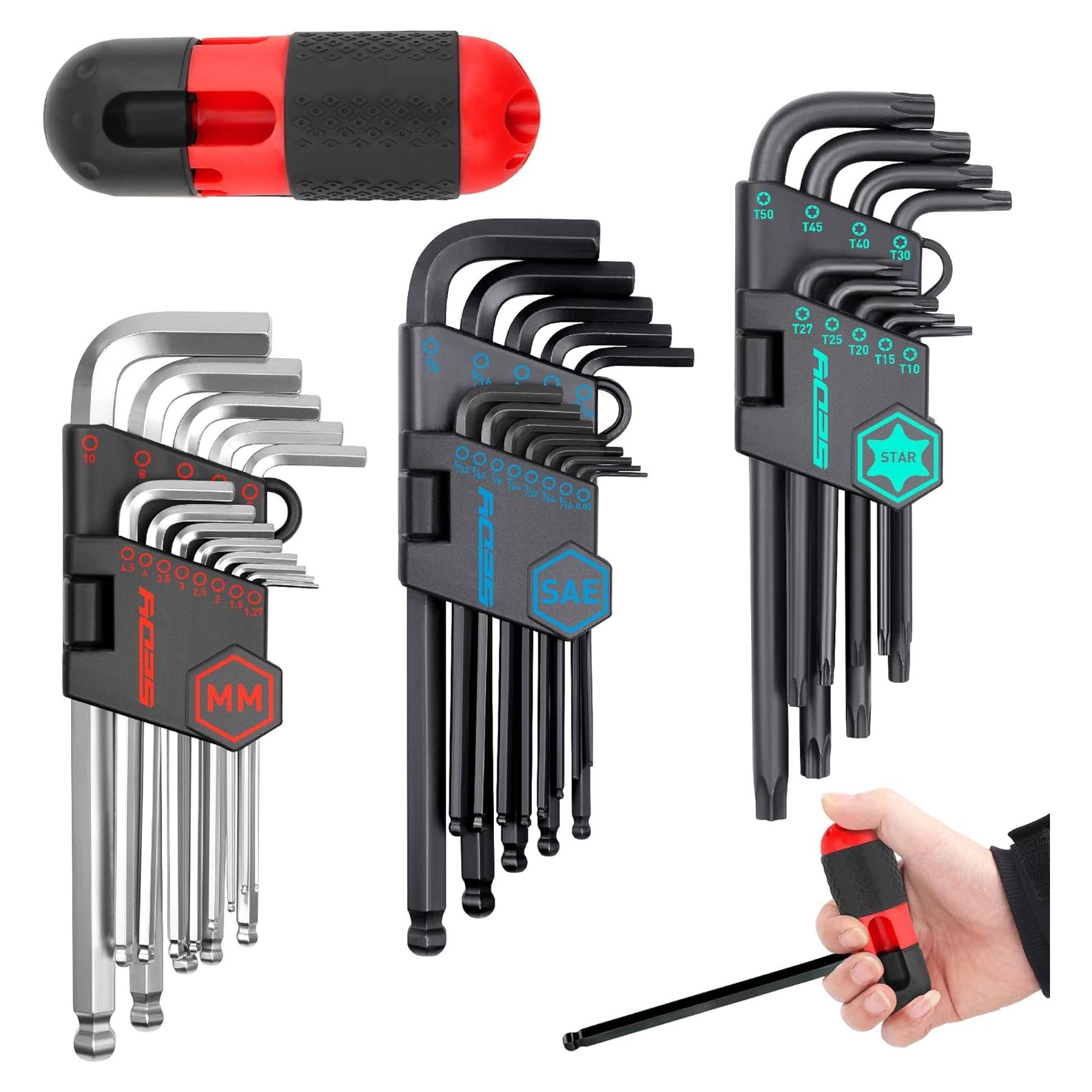 Juego de Llaves Allen SEDY 36 Piezas Hexagonales y Torx