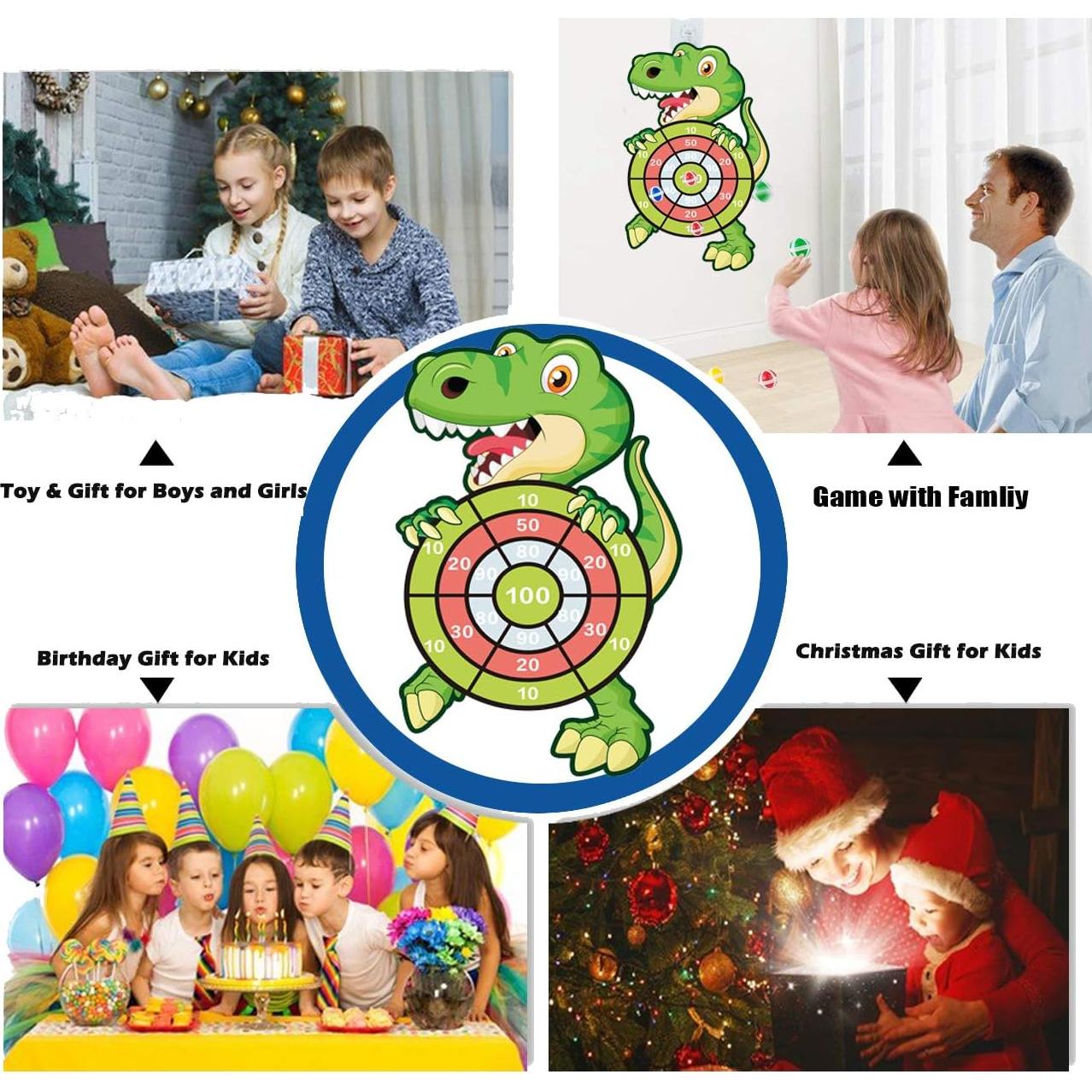 Tablero de Dardos HONGID 76,2 cm con 12 Bolas Pegajosas