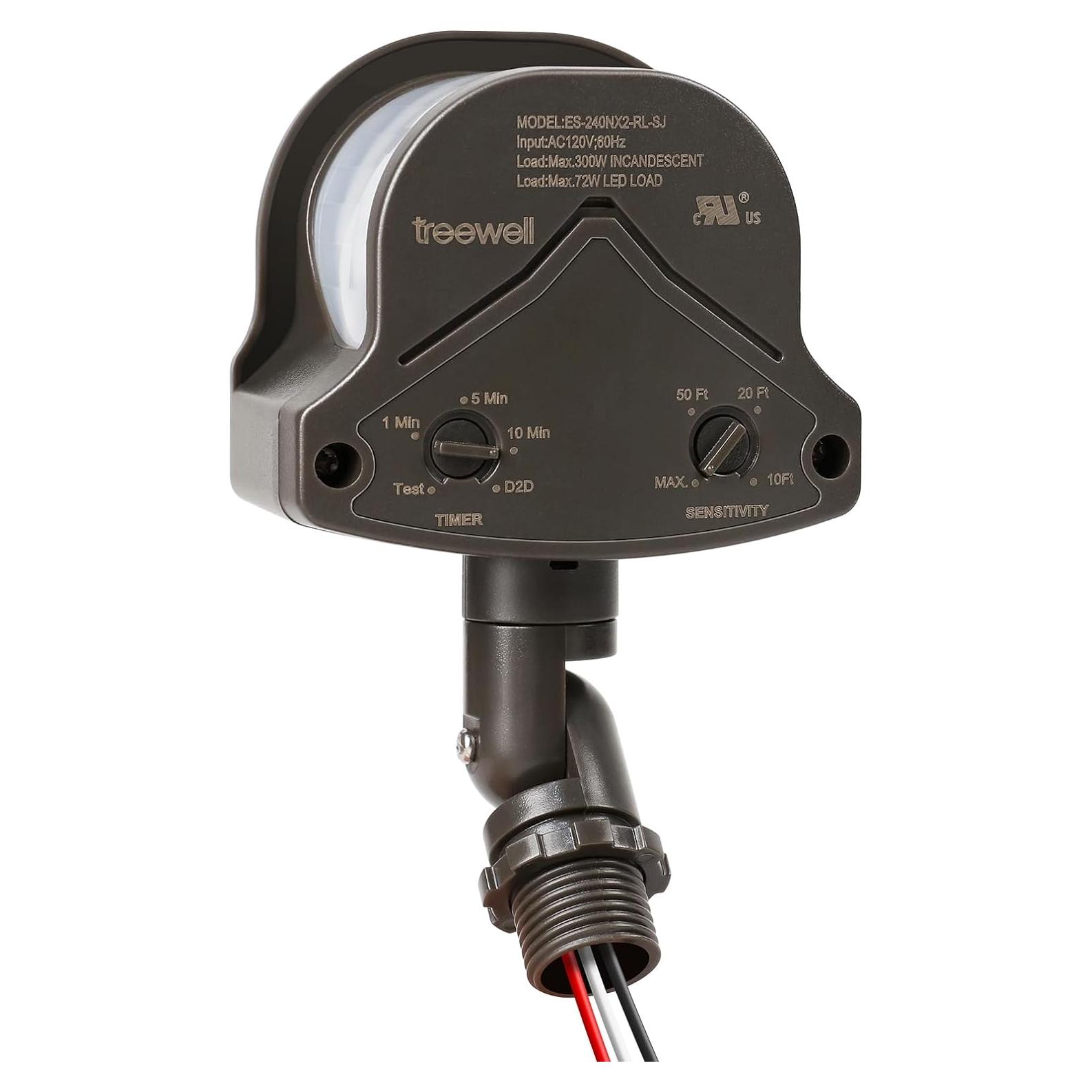 Sensor de Movimiento Treewell TMD240A 240 Grados 18m Ajustable