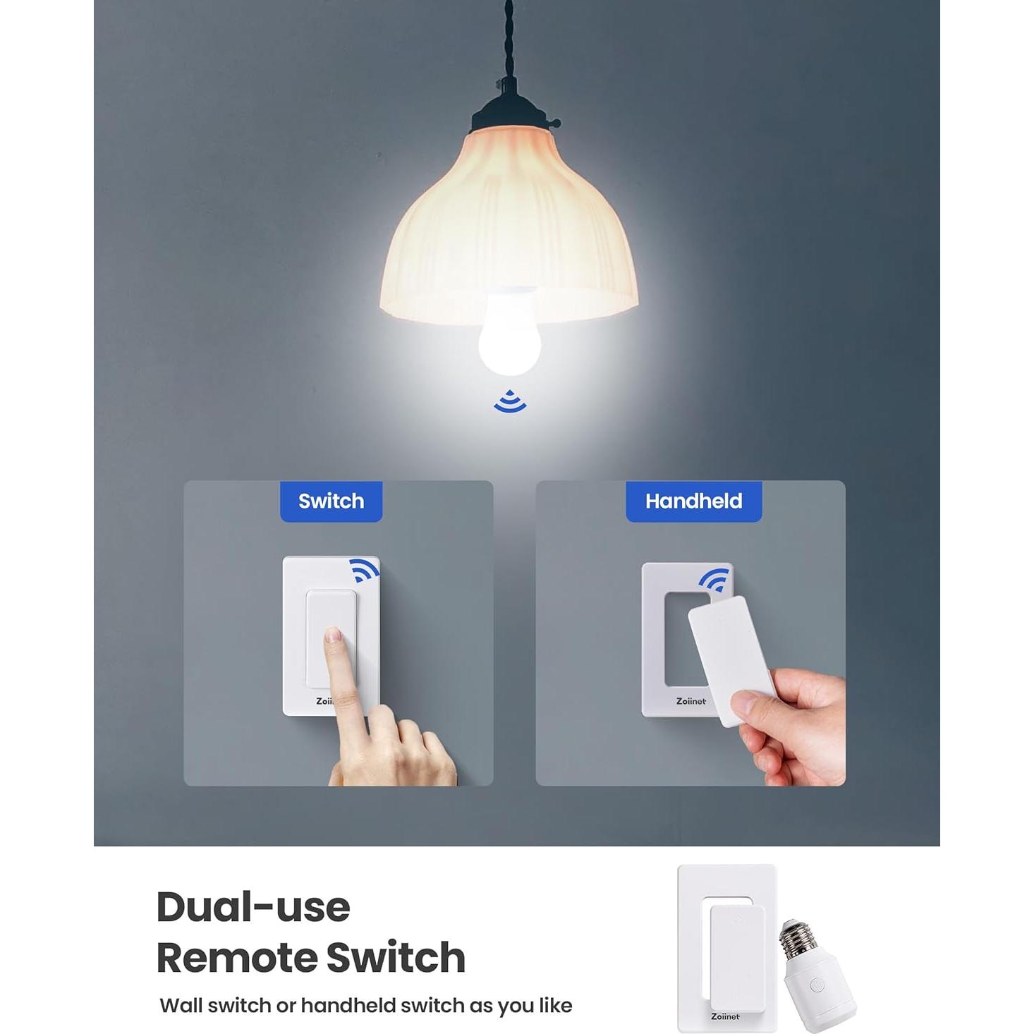 Portalámparas Inalámbrico Zoiinet 500W con Control Remoto