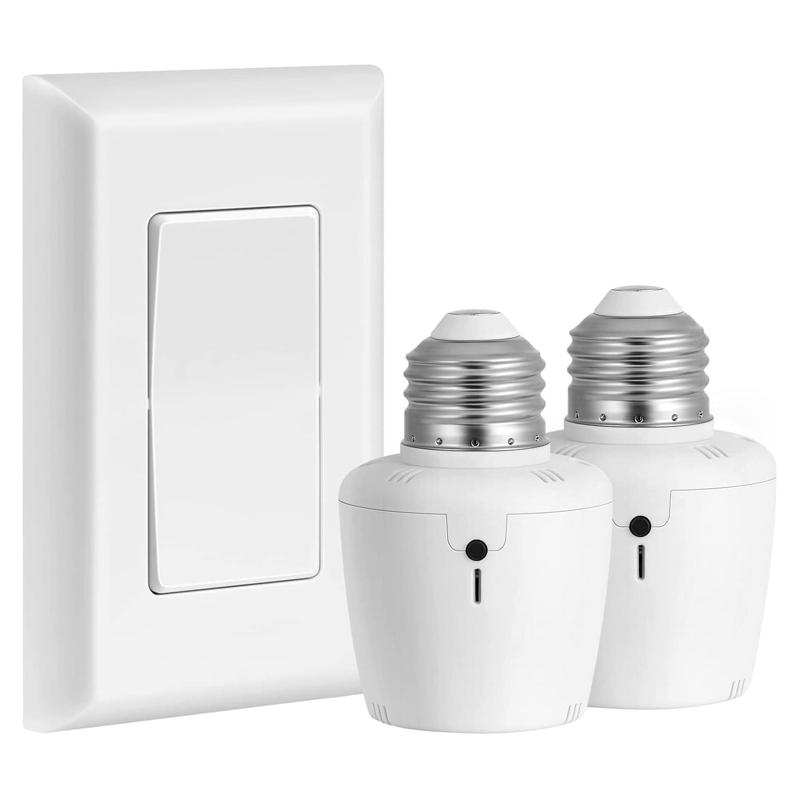 Enchufe de Luz Inalámbrico SURAIELEC con Control Remoto E26/E27