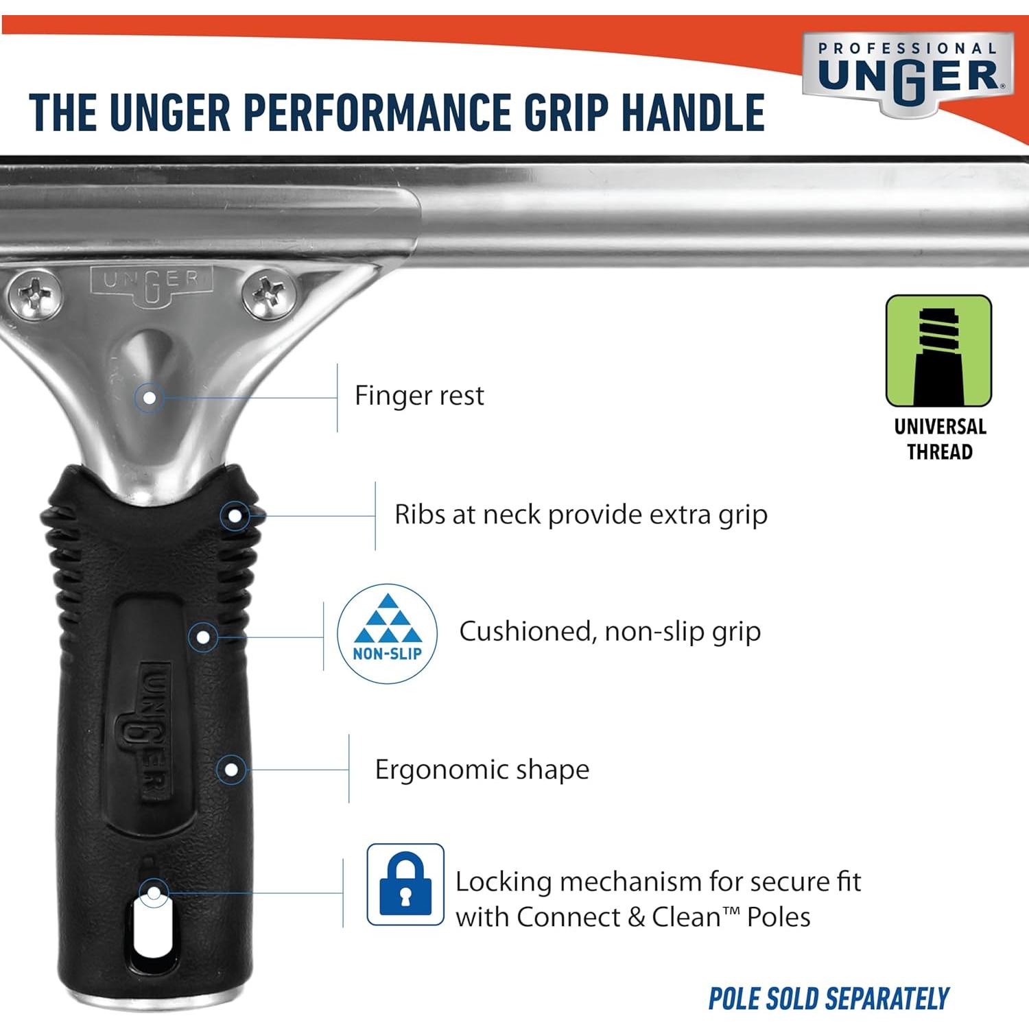 Limpiaparabrisas Unger Professional 30.48 cm con Goma de Repuesto