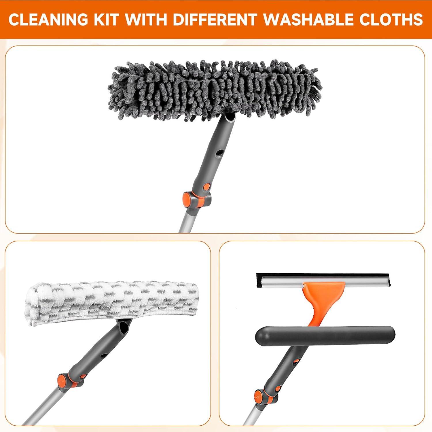 Juego de Limpiaparabrisas CHABATREE 2-en-1 con Mango Extensible