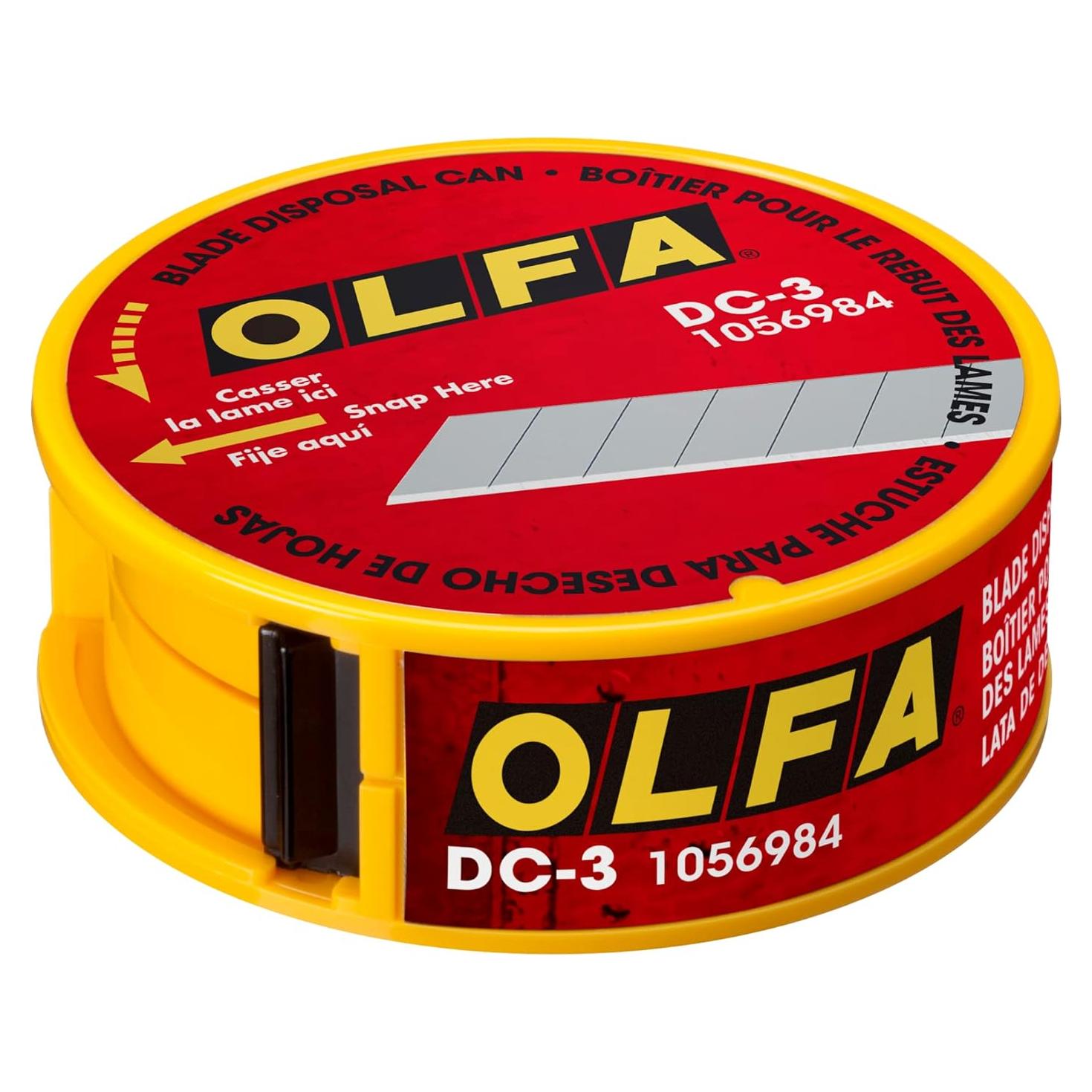 Caja de Desecho de Cuchillas OLFA DC-3, Almacena 50 Cuchillas