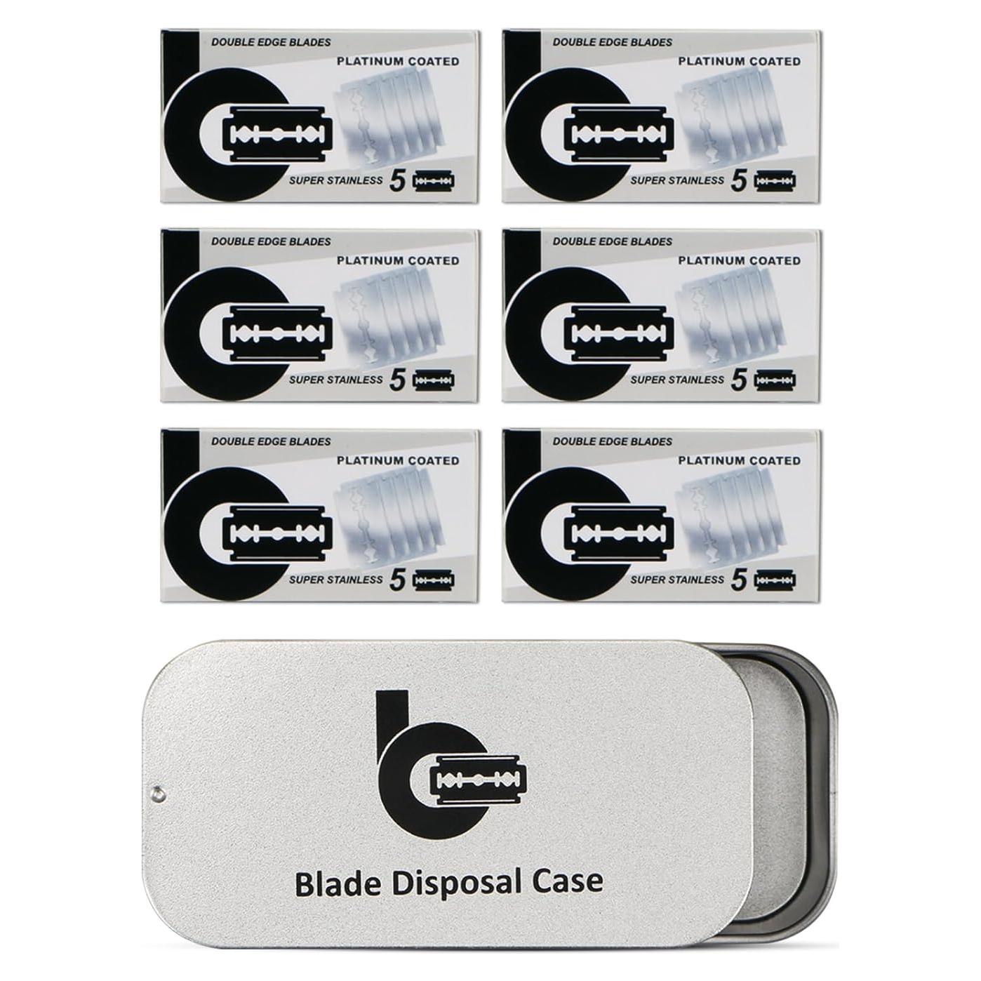 Cuchillas de Afeitar de Seguridad BULIMICA 30 Unidades Acero Inoxidable