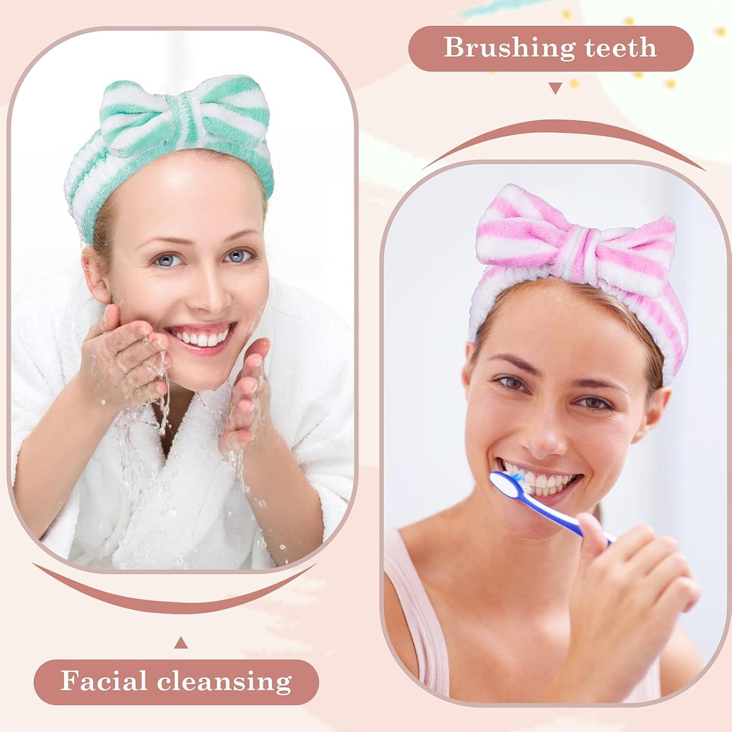 Diadema de Cuidado de la Piel MEQHUO - 9 Piezas Microfibra