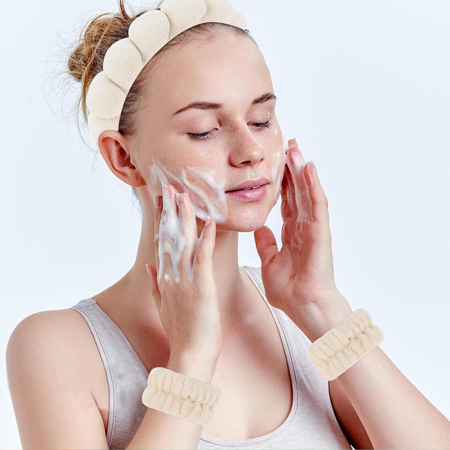 Conjunto de Toallas de Spa WHAVEL 6PCS - Diadema y Muñequera