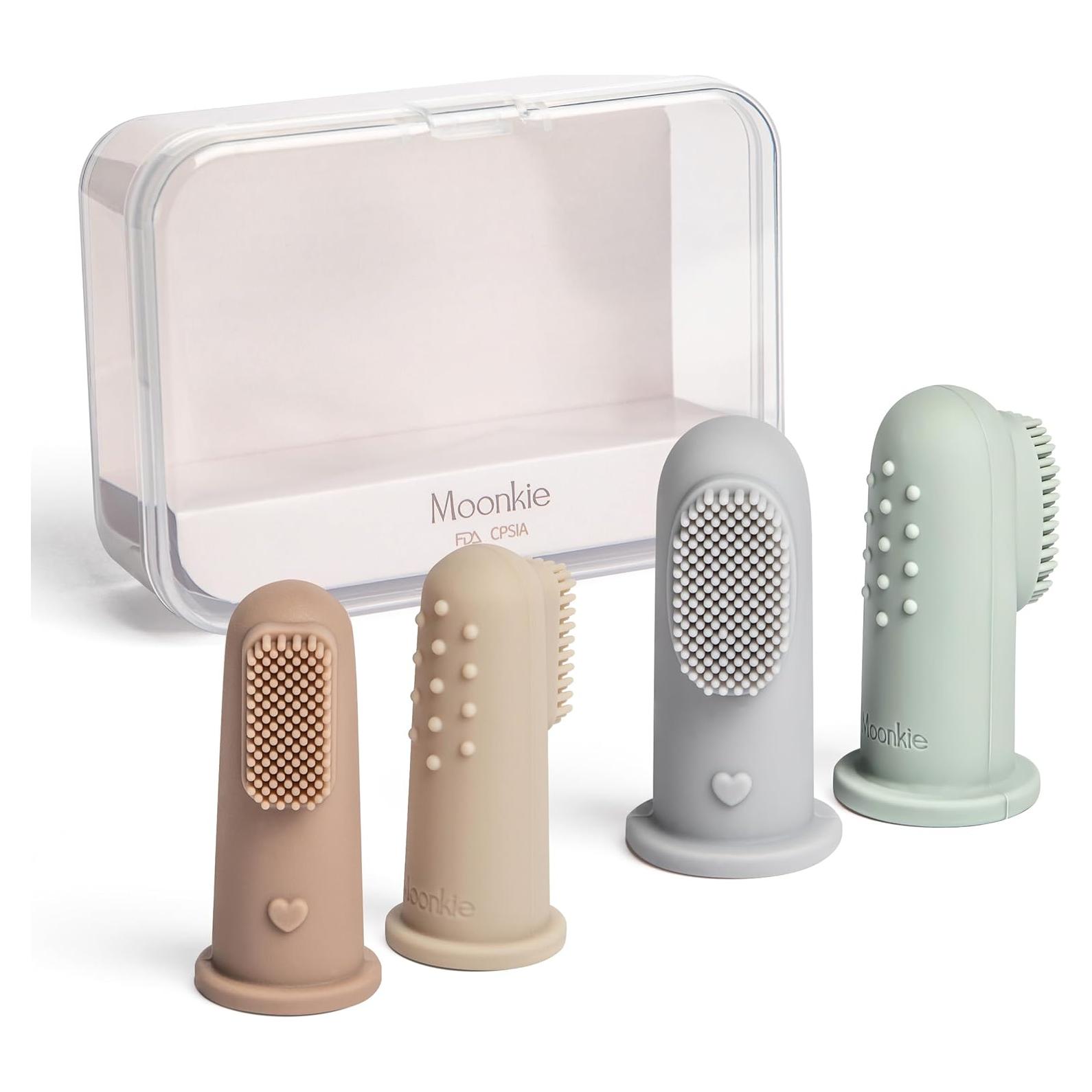 Kit de Cepillos de Dientes para Bebés Moonkie - 4 Pcs