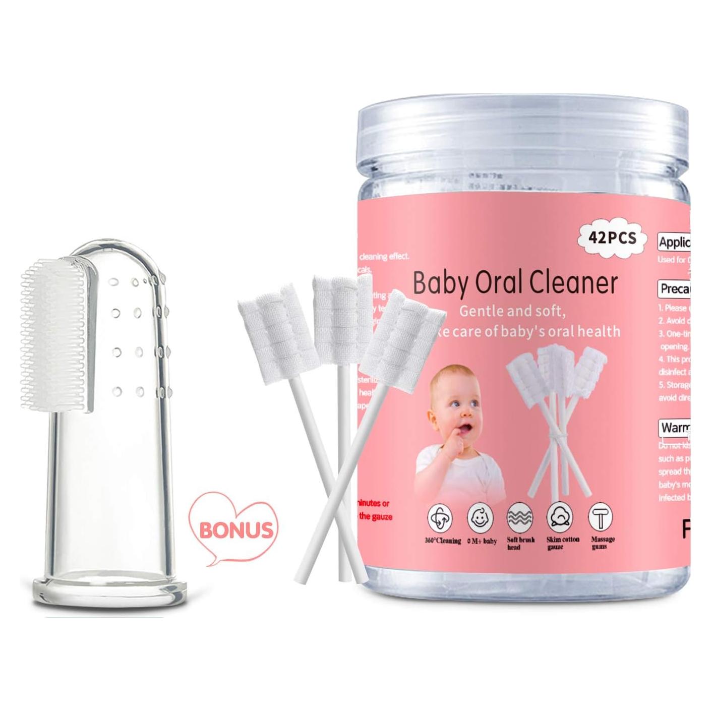 Limpiador de Lengua y Cepillo de Dientes para Bebés EASICUTI - 42 Piezas