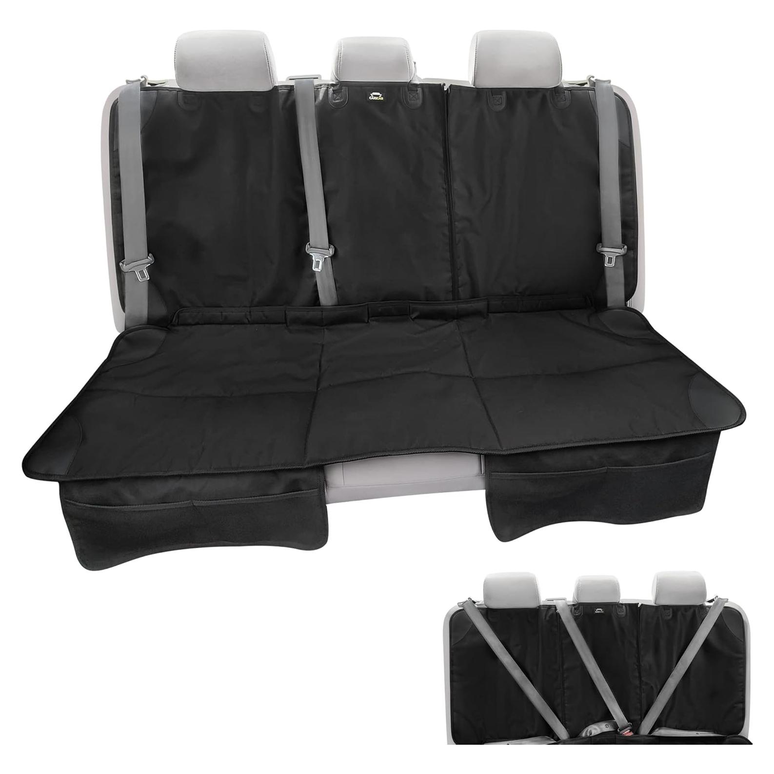 Protector de Asiento de Coche Caricar Universal Negro Impermeable