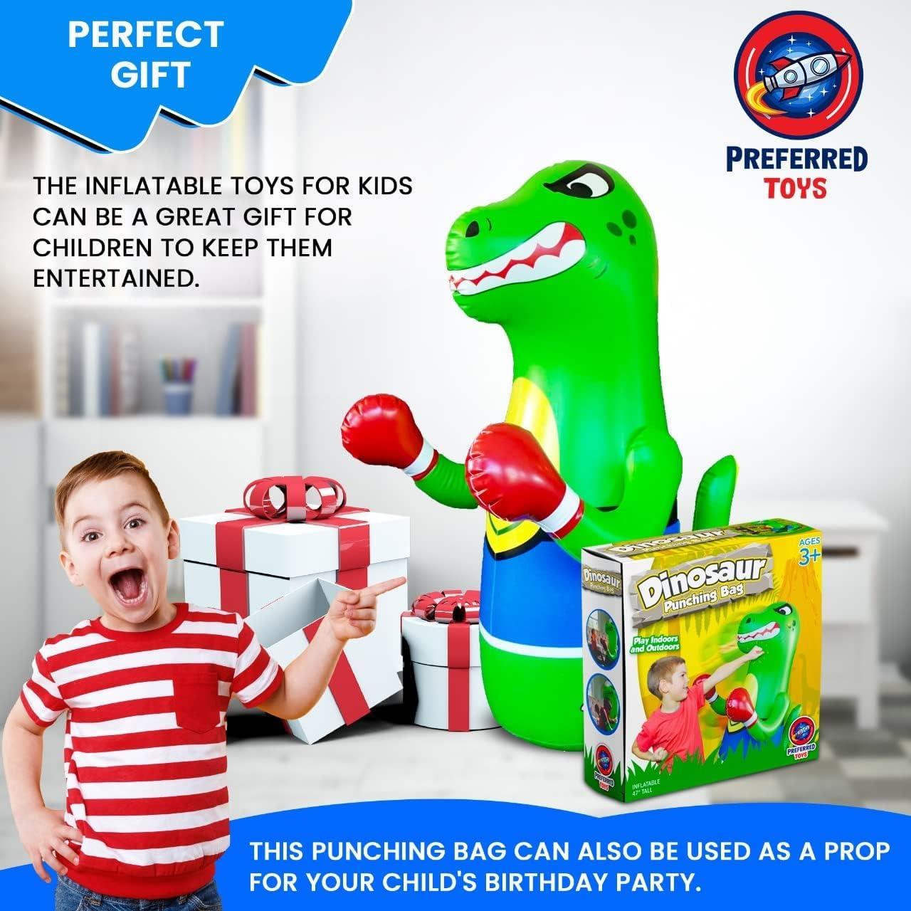 Saco de Boxeo Inflable Dinosaurio - Preferred Toys 119 cm