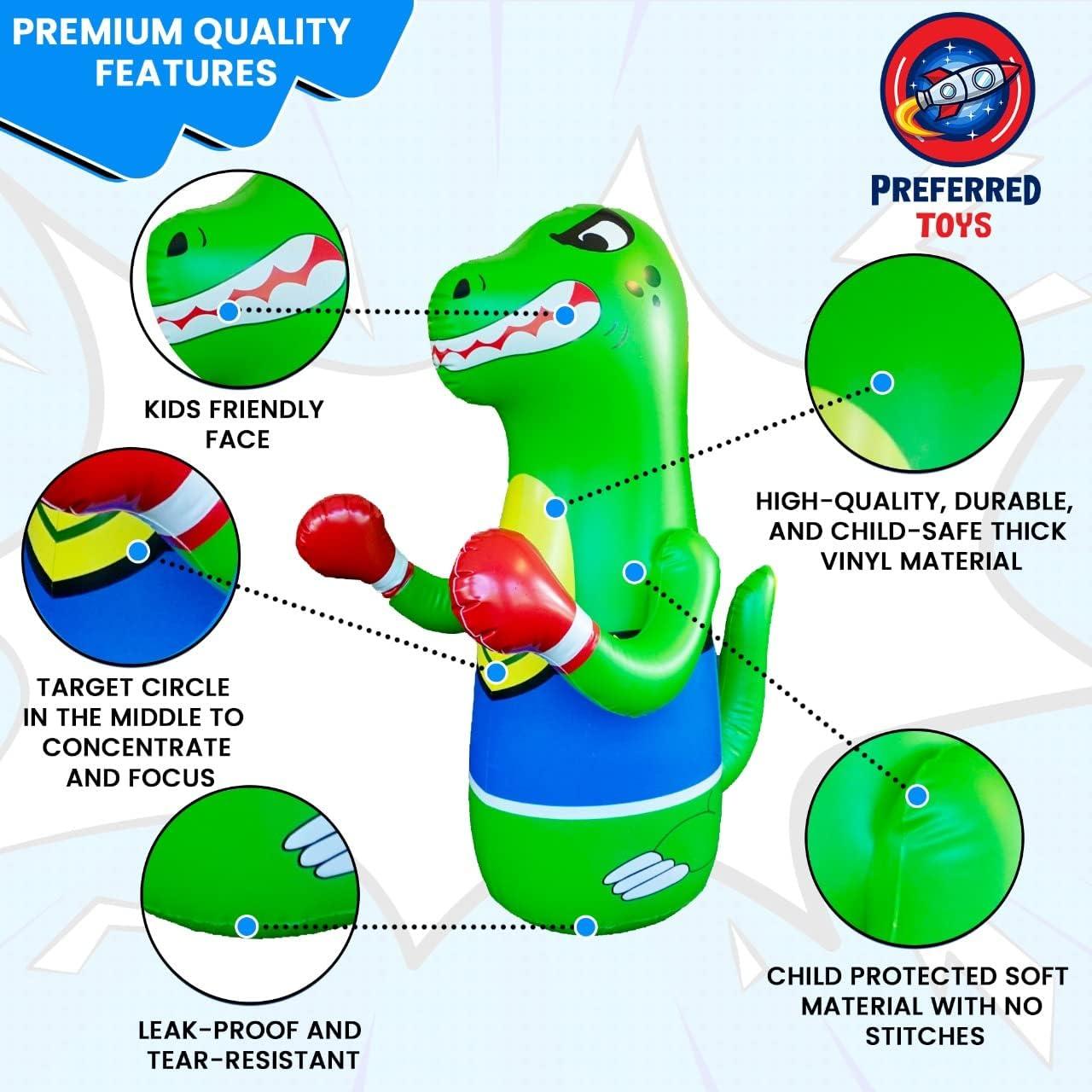 Saco de Boxeo Inflable Dinosaurio - Preferred Toys 119 cm
