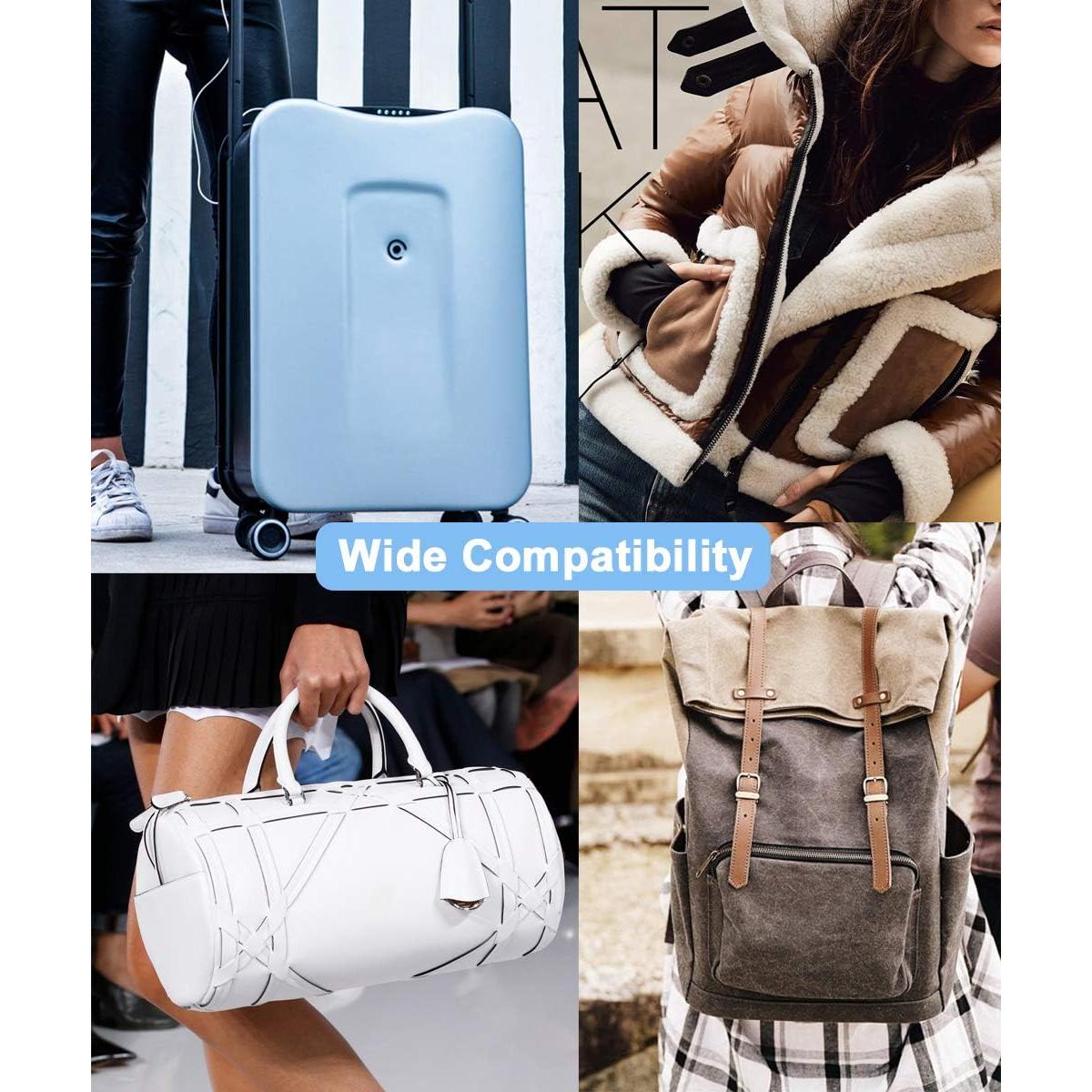 Kit de Tiradores de Cremallera WAVEBEEXS - 20 Piezas Negras