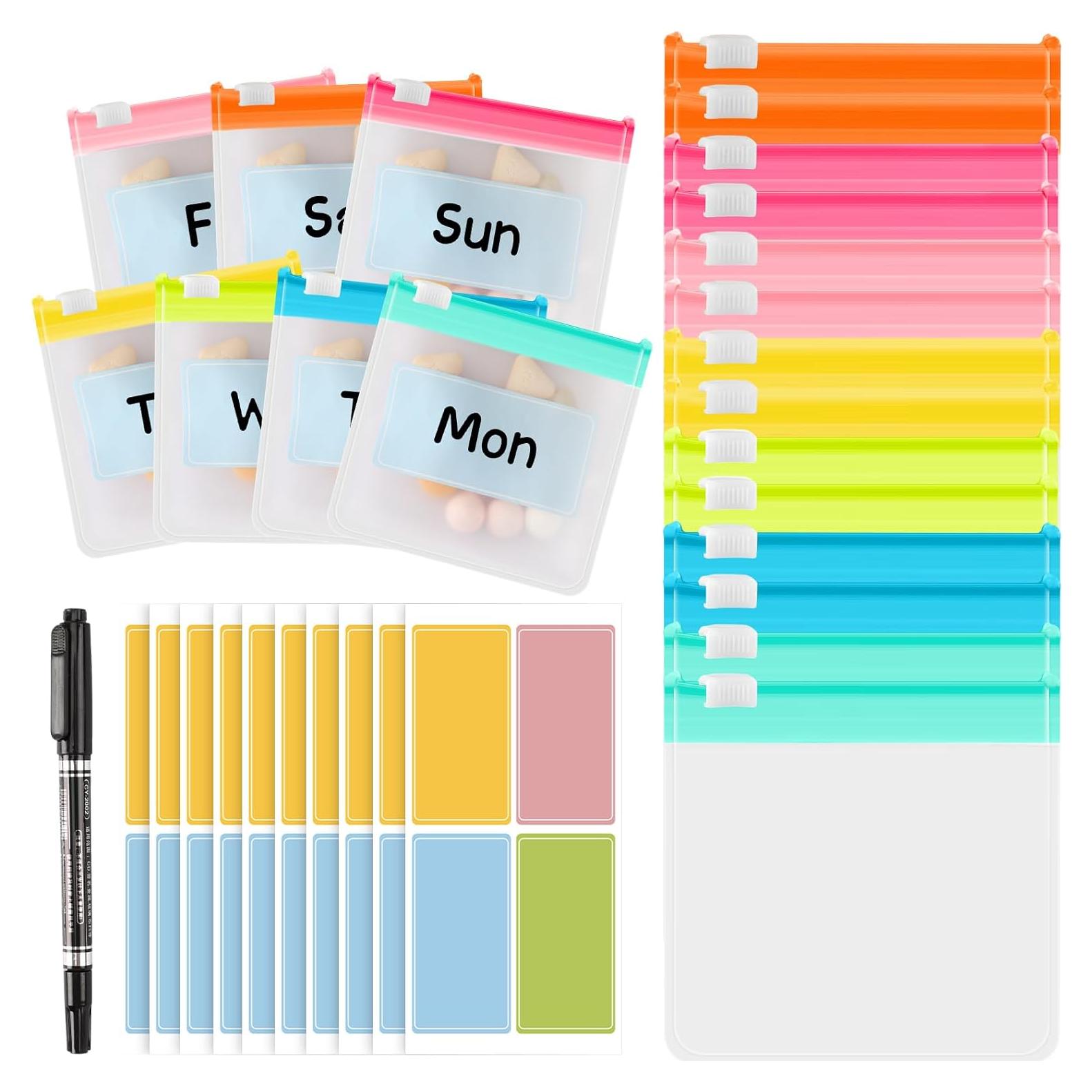 Set 25 Bolsas de Píldoras Reutilizables MARFOREVER 75x75mm