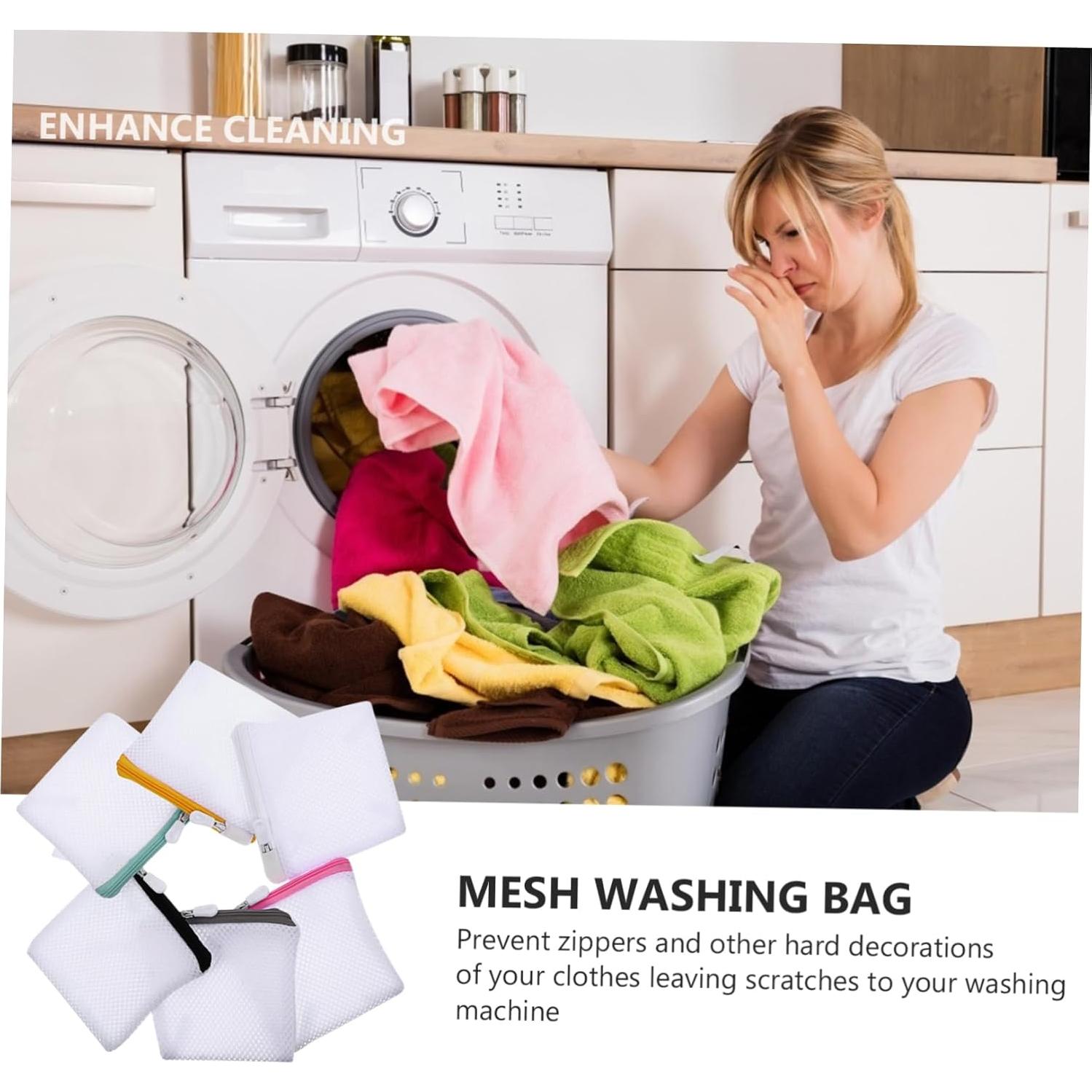 Bolsa de Lavandería de Malla JOINPAYA 6 Piezas 12x12cm