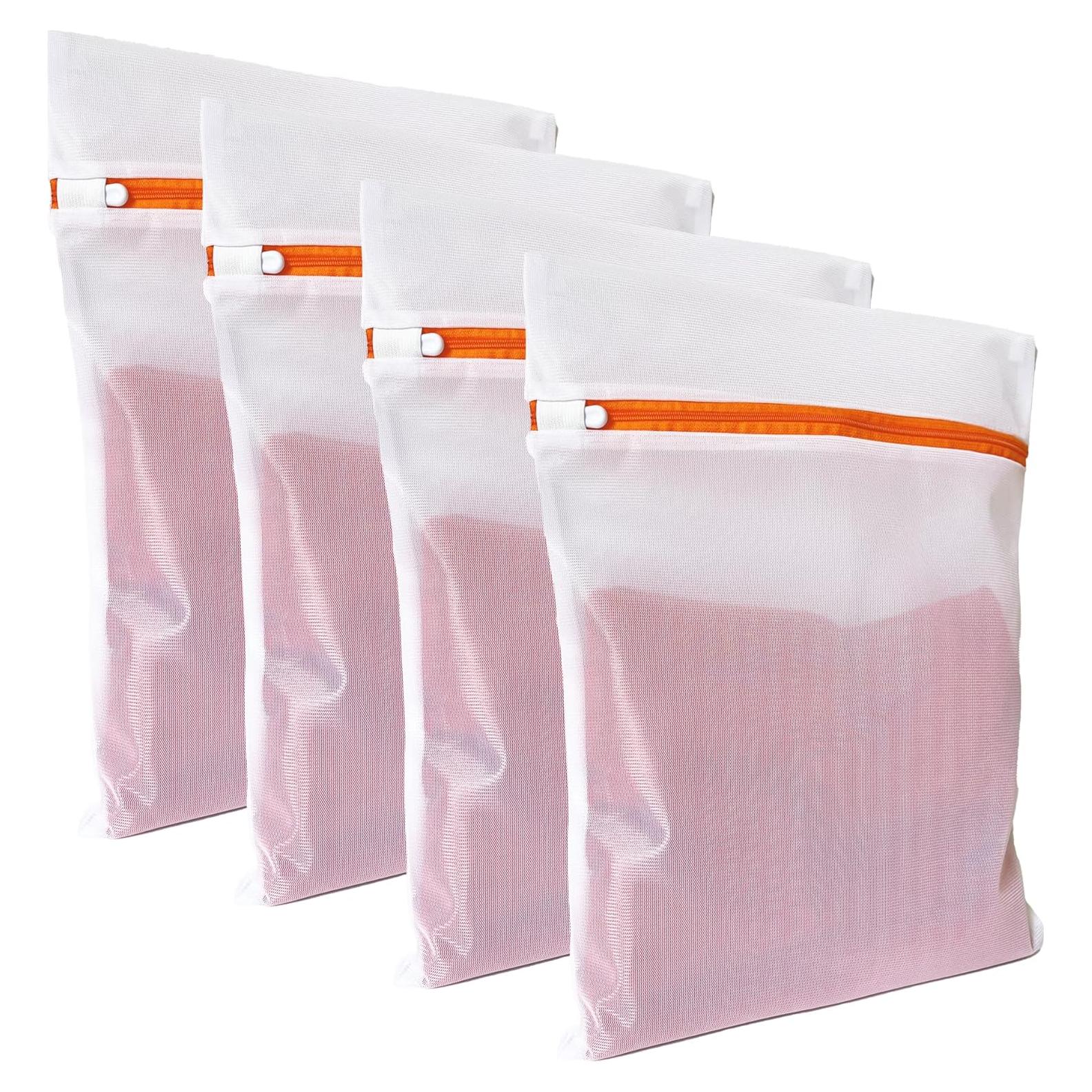 4 Bolsas de Malla para Lavandería Laundry Club 30x40cm